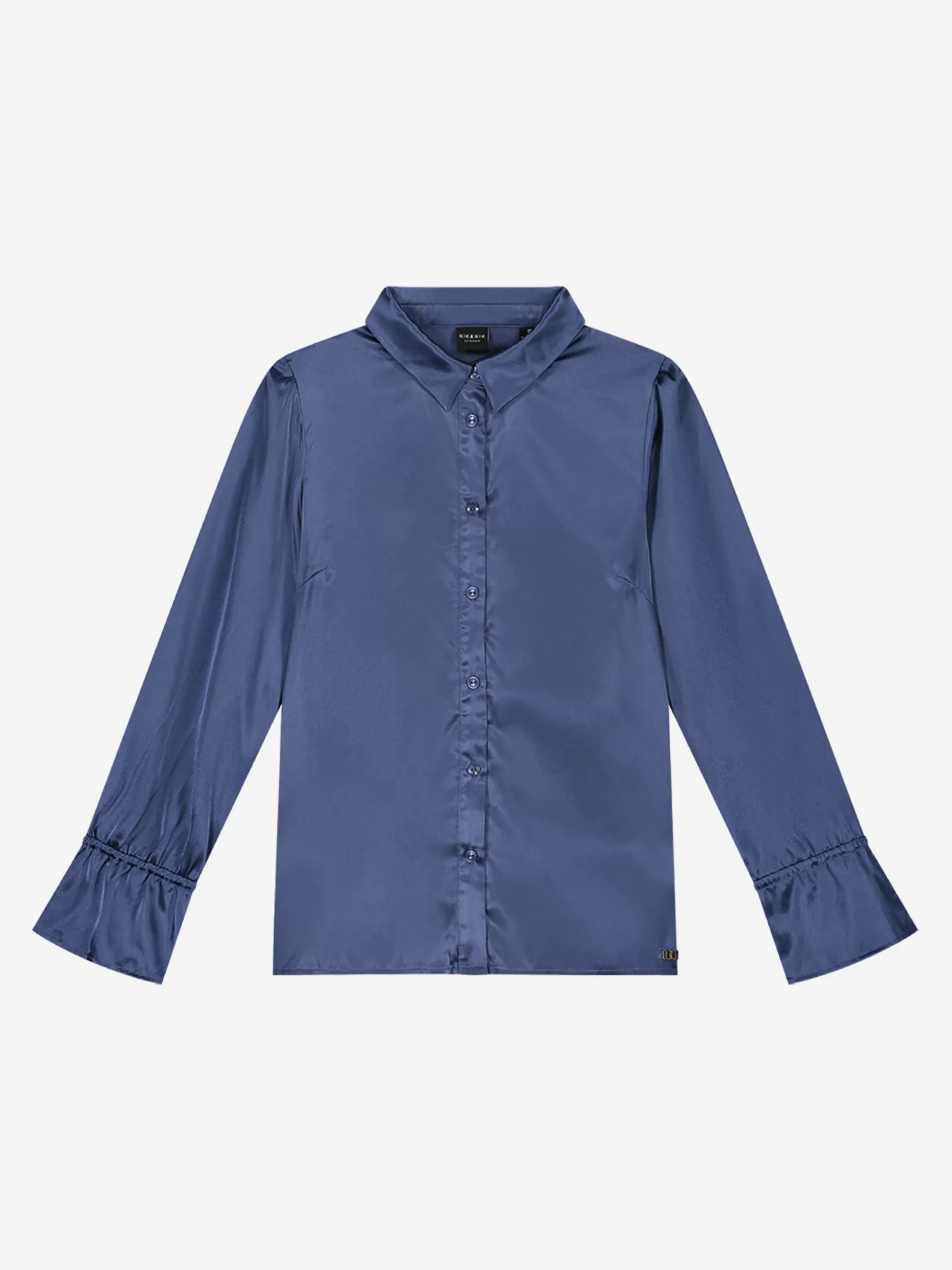 FIFTH HOUSE Blouses & Overhemden-Satijn look blouse Jellyblue