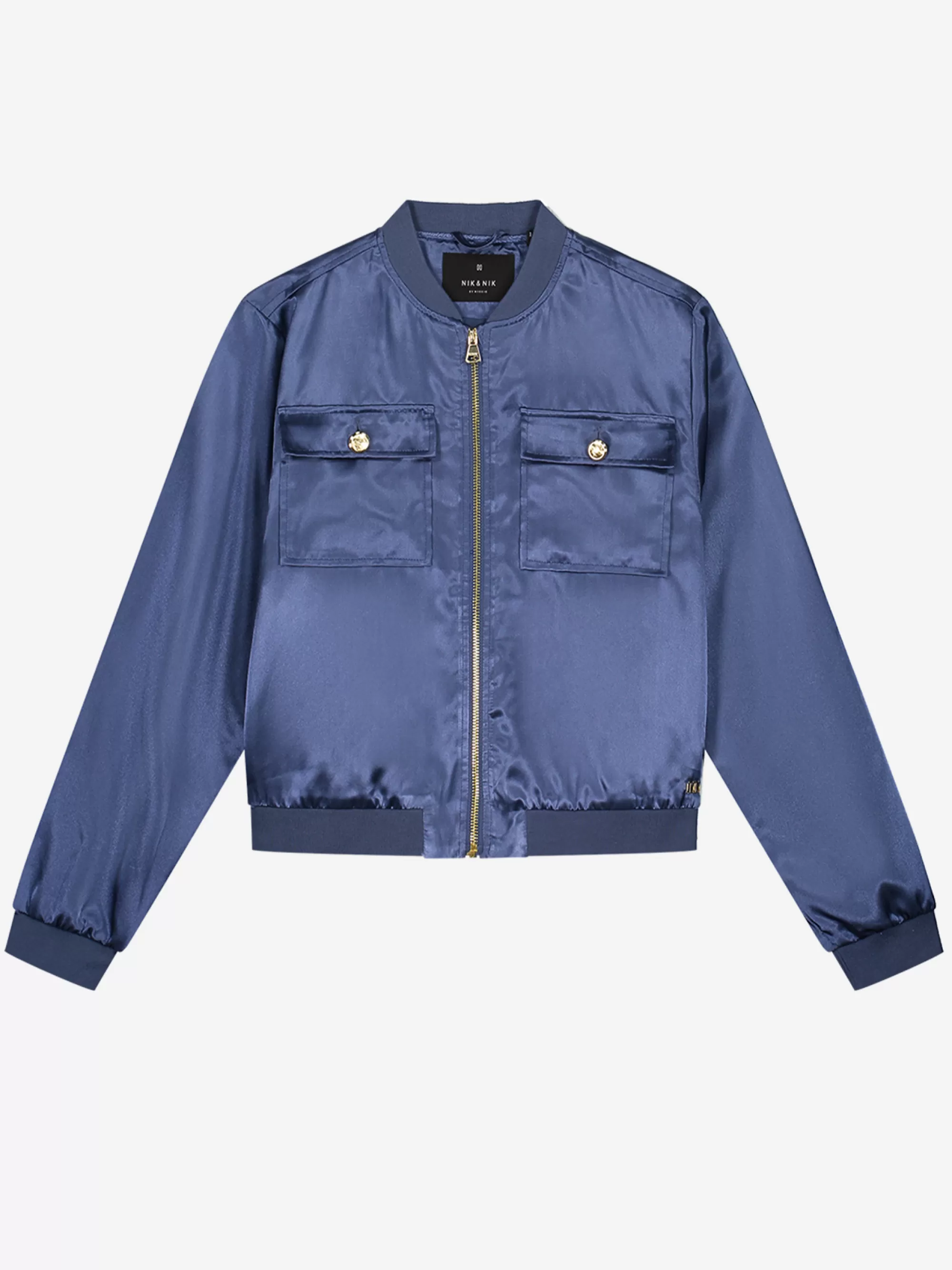 FIFTH HOUSE Jassen & Blazers-Satijn look bomber Jellyblue