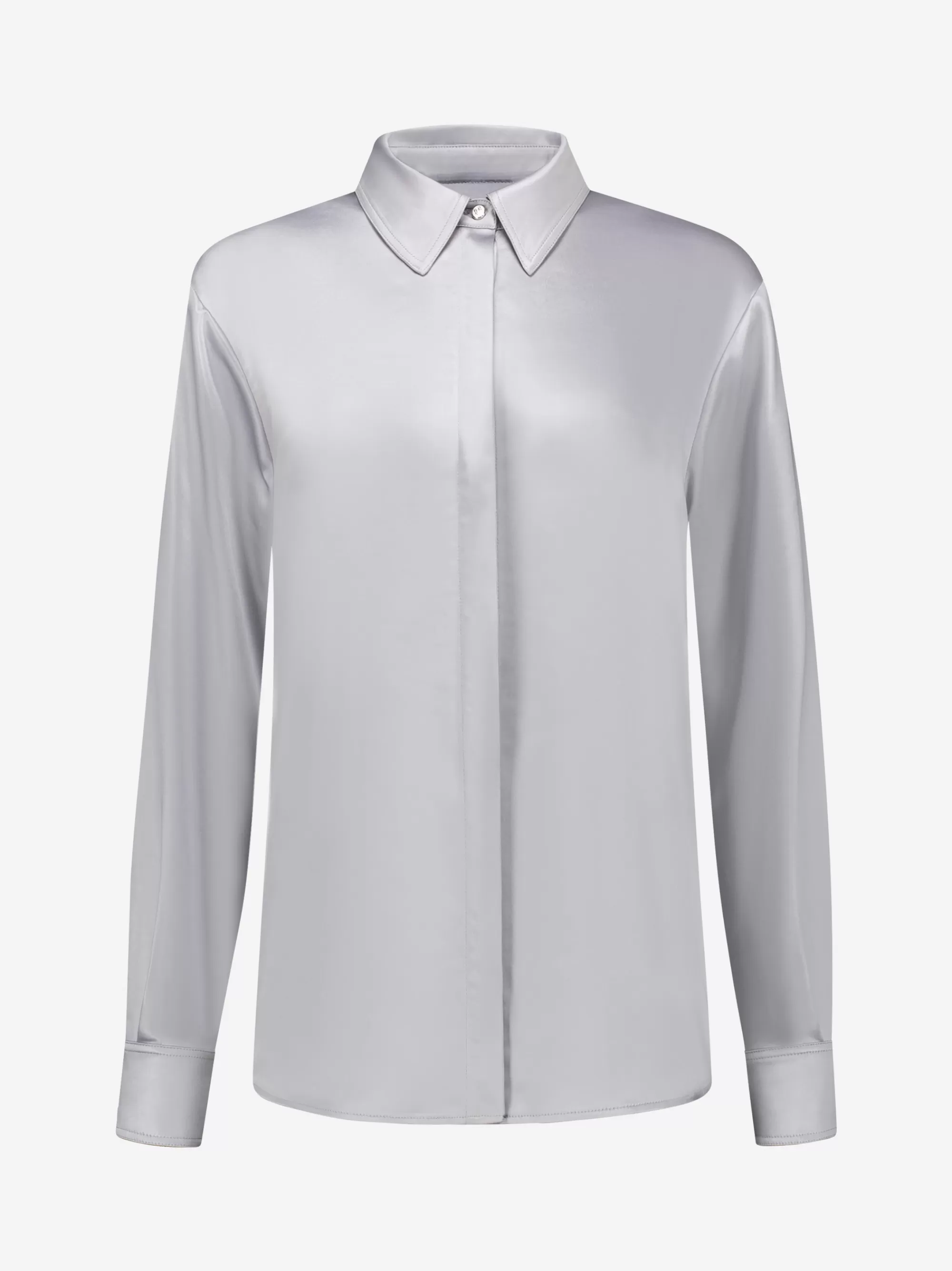 FIFTH HOUSE Blouses & Overhemden-Satijn-look blouse Lightgrey