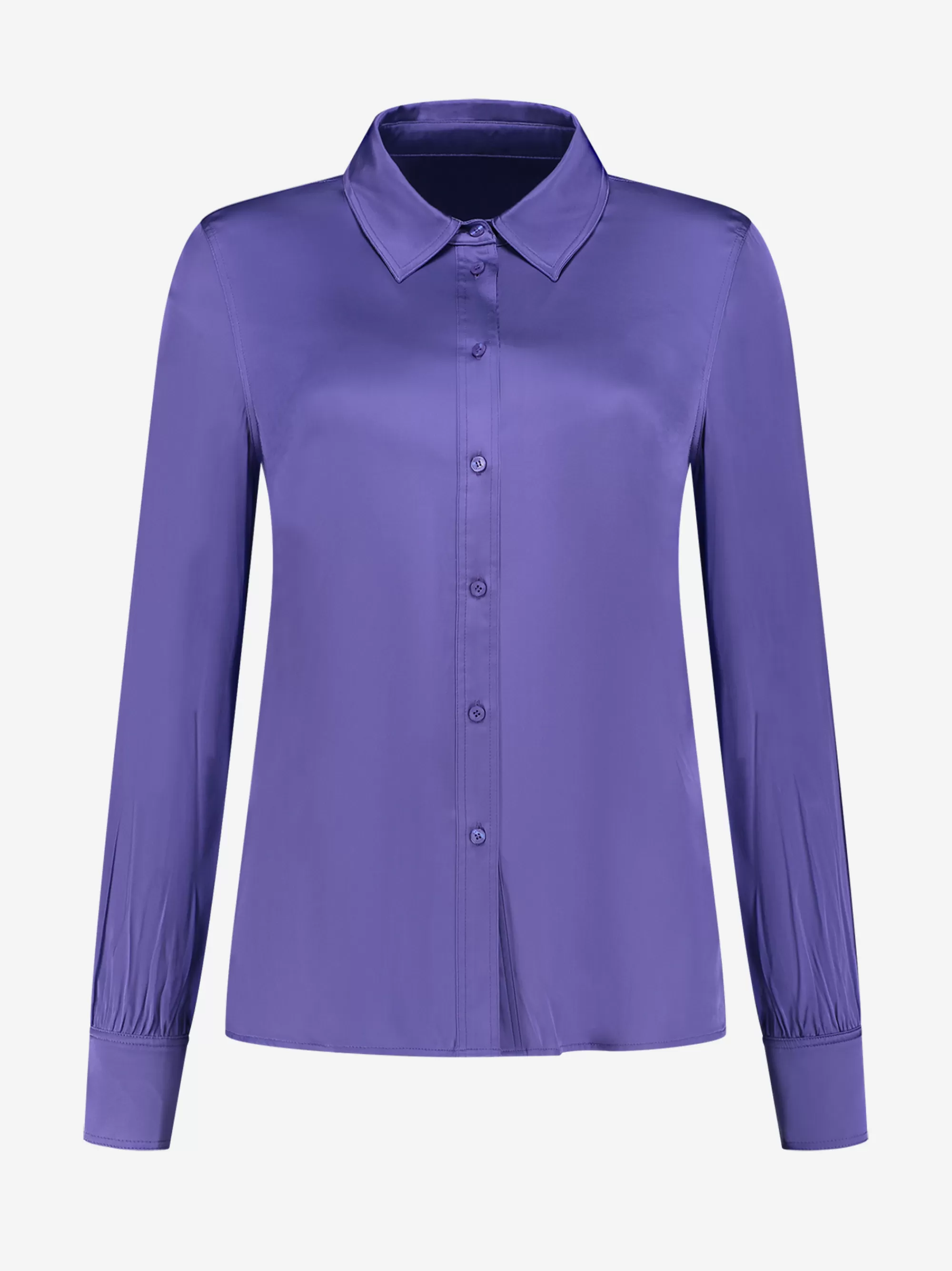 FIFTH HOUSE Blouses & Overhemden-Satijn-look blouse Darklavender