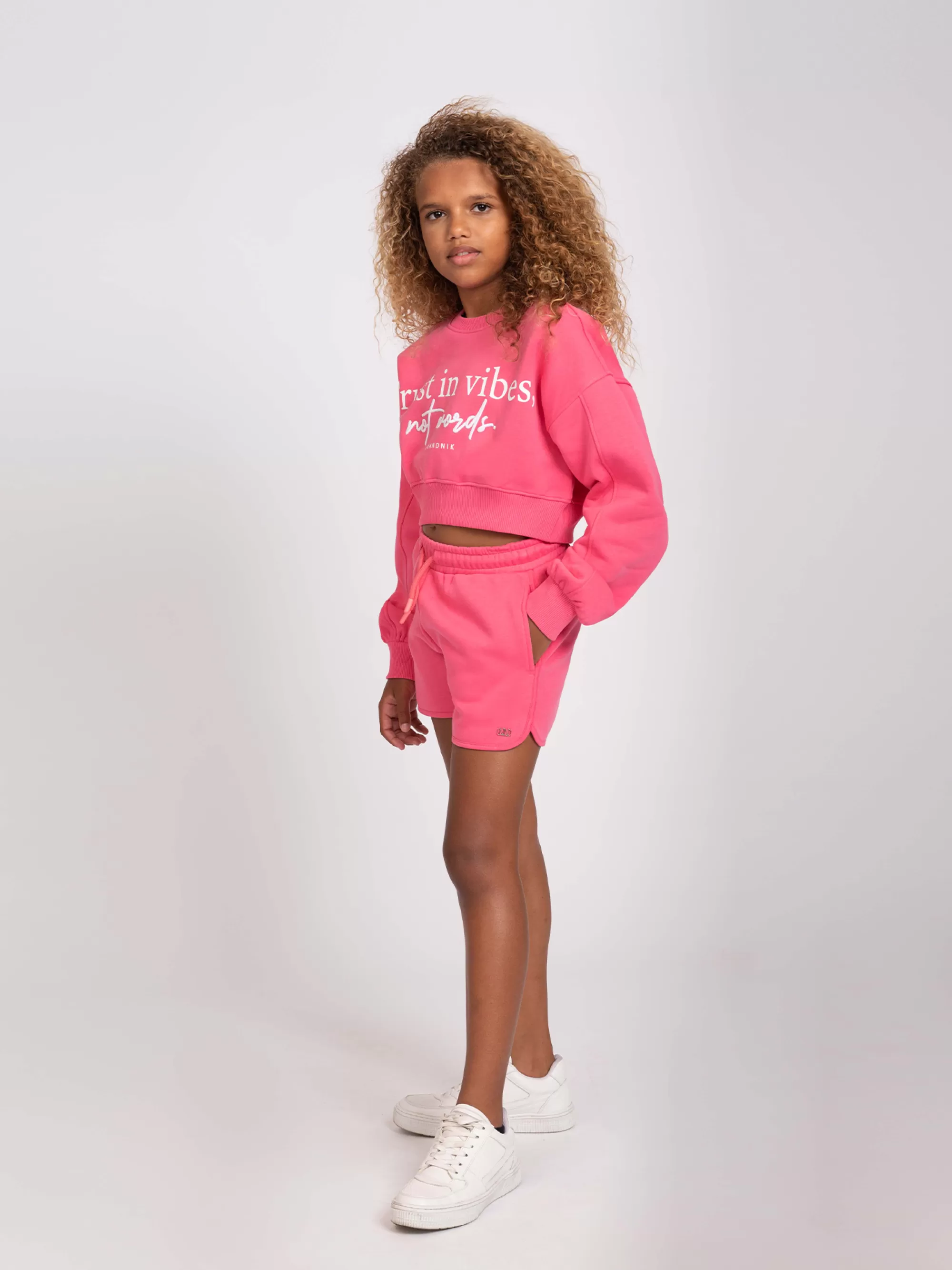 FIFTH HOUSE Shorts-Short met elastieken band Hotpink