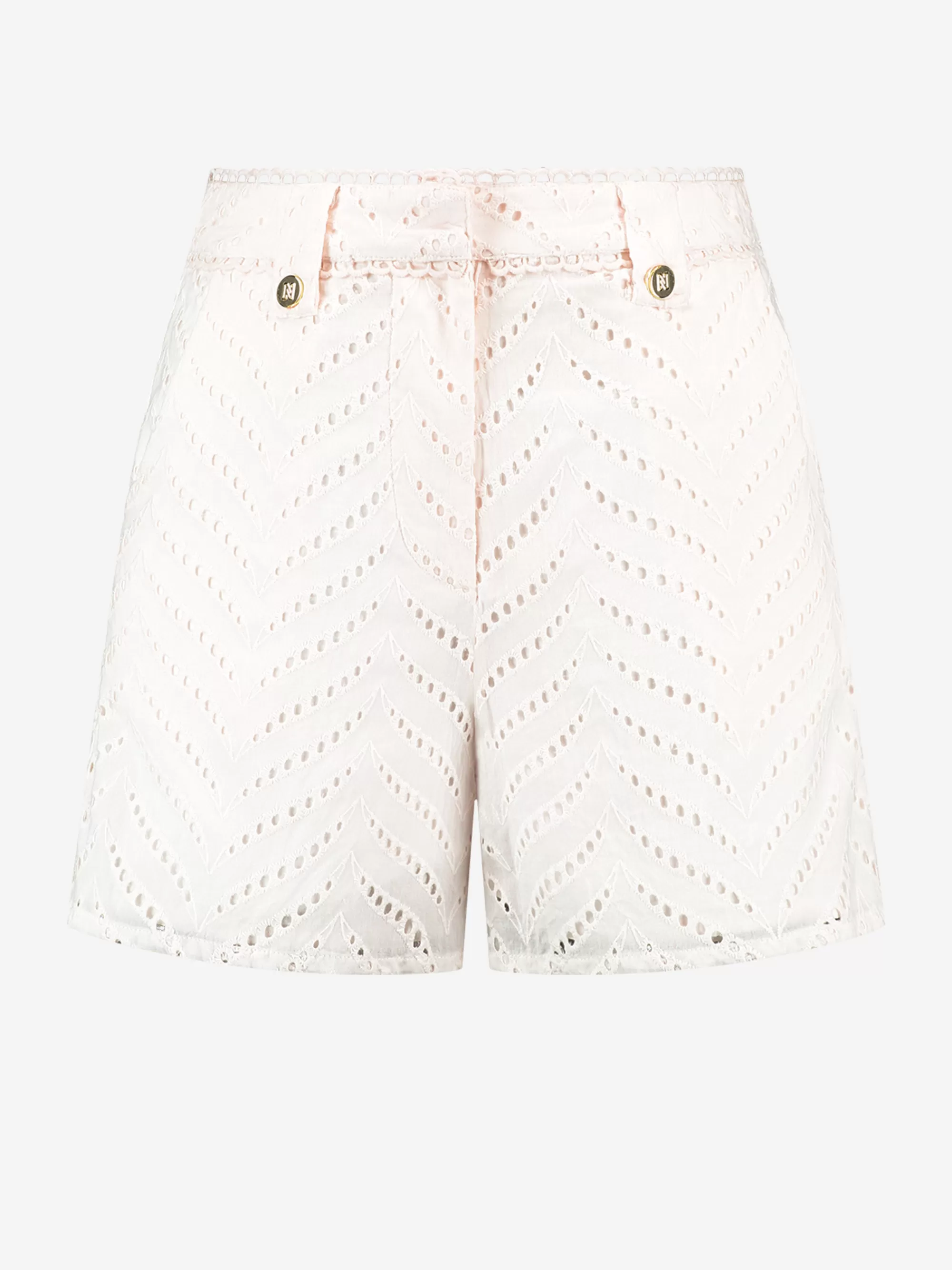 FIFTH HOUSE Shorts-Short met Embroidery Starwhite