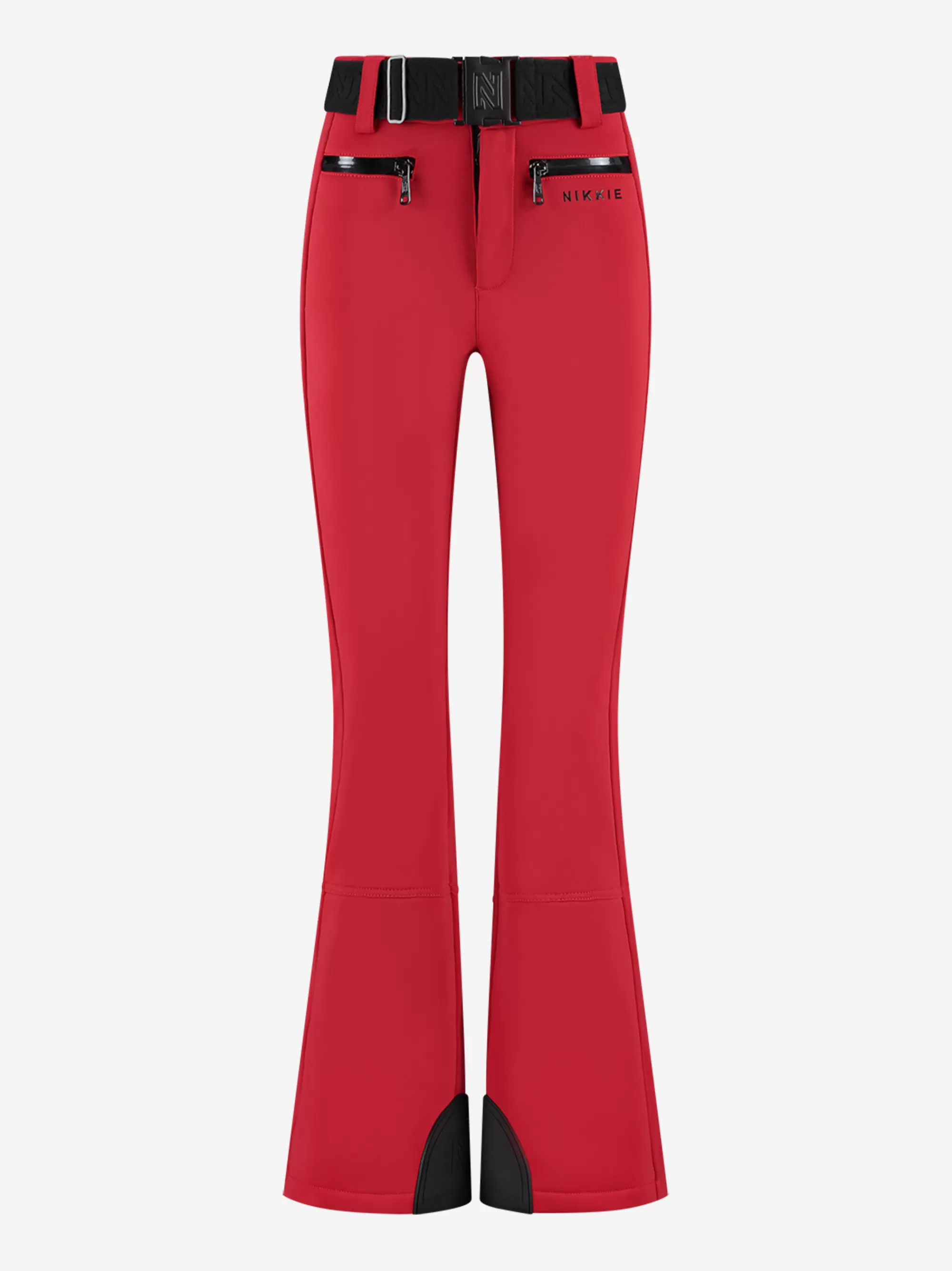 FIFTH HOUSE Skiwear-Ski broek met fla pasvorm en verstelbare riem Red