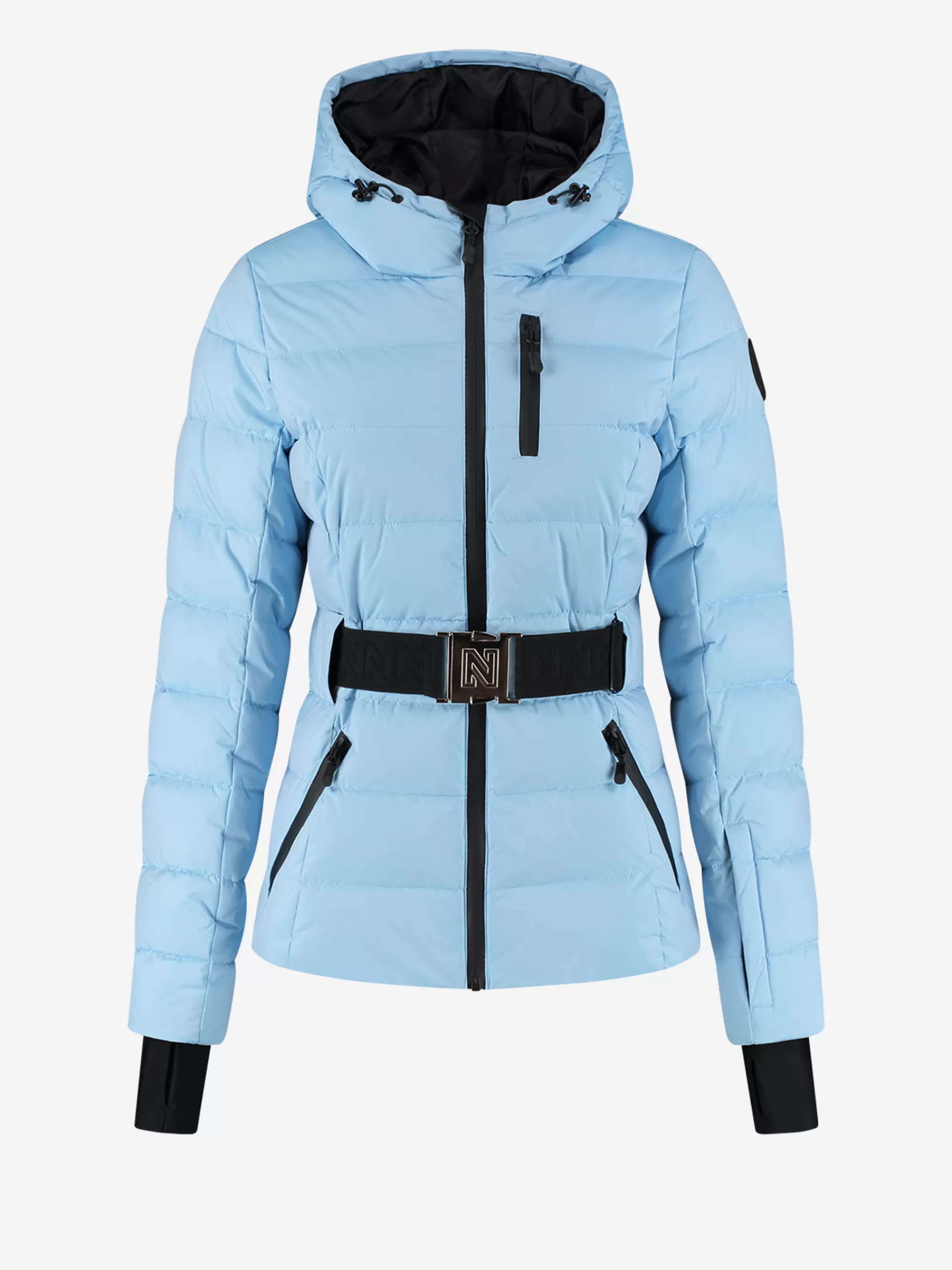 FIFTH HOUSE Skiwear | Jassen & Jacks-Ski jas met capuchon en elastische riem Powderblue