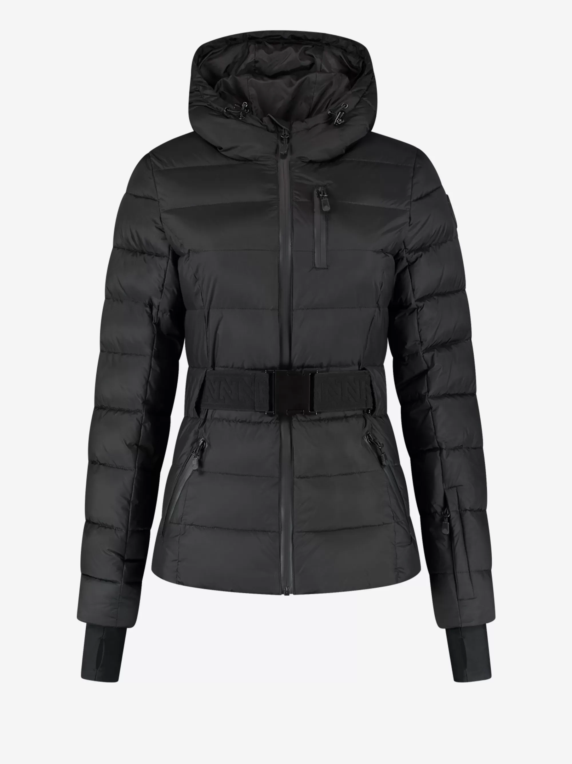 FIFTH HOUSE Skiwear | Jassen & Jacks-Ski jas met capuchon en elastische riem Black