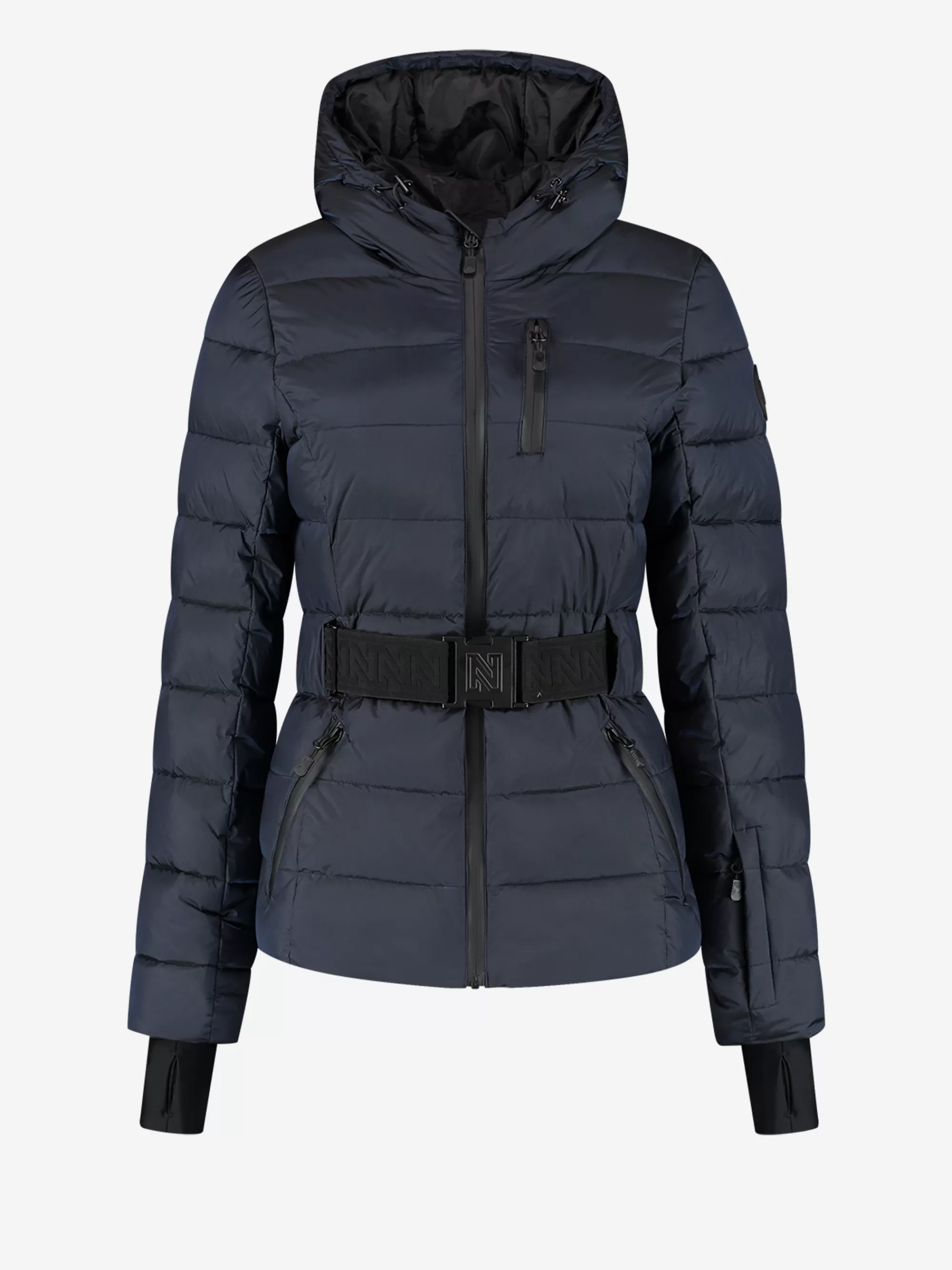 FIFTH HOUSE Skiwear | Jassen & Jacks-Ski jas met capuchon en elastische riem Navy