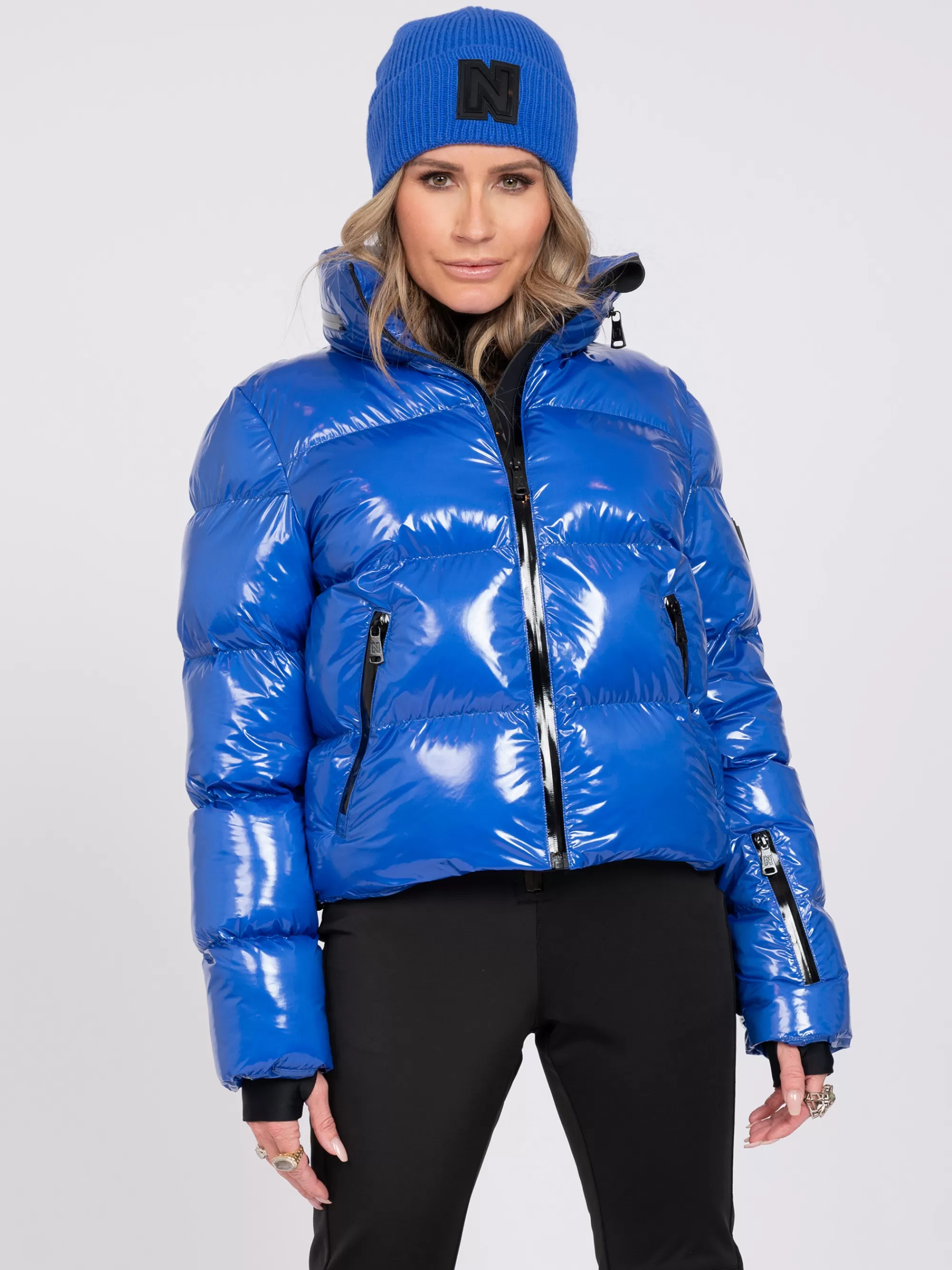 FIFTH HOUSE Skiwear | Jassen & Jacks-Ski jas met metallic look Dazzlingblue