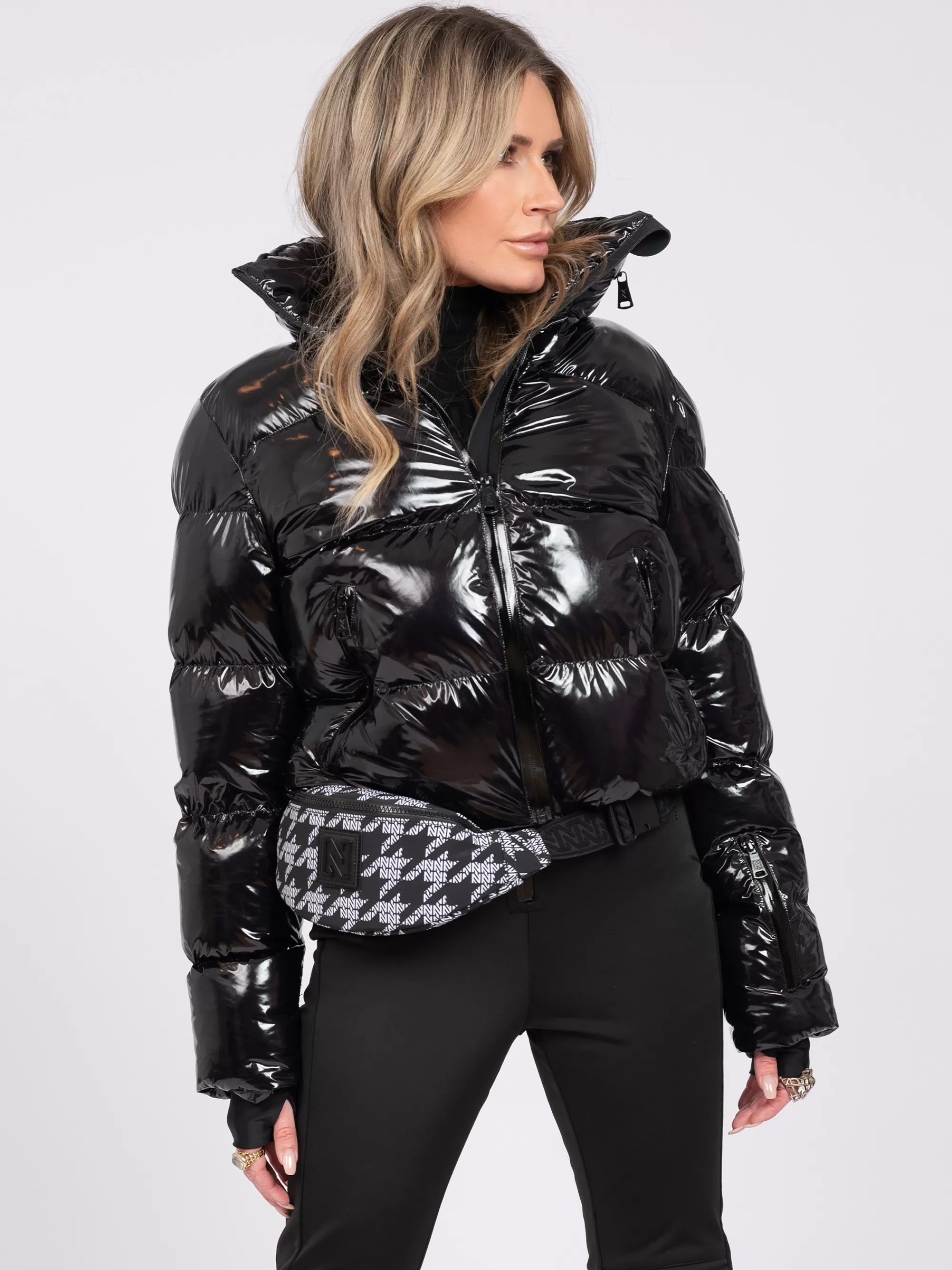 FIFTH HOUSE Skiwear | Jassen & Jacks-Ski jas met metallic look Black