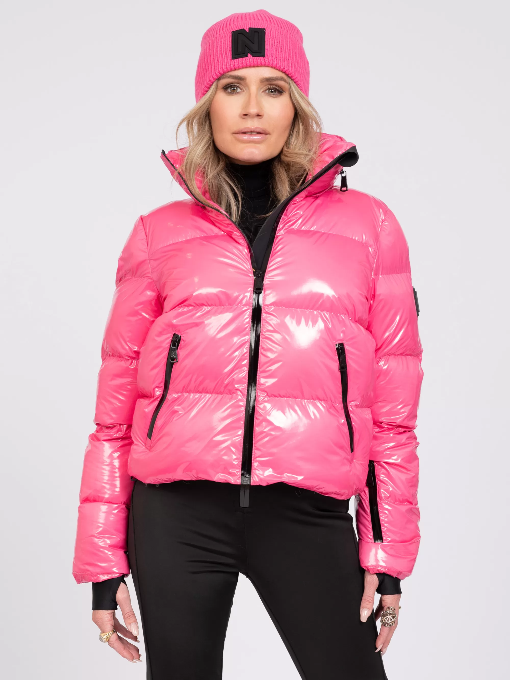 FIFTH HOUSE Skiwear | Jassen & Jacks-Ski jas met metallic look Pink