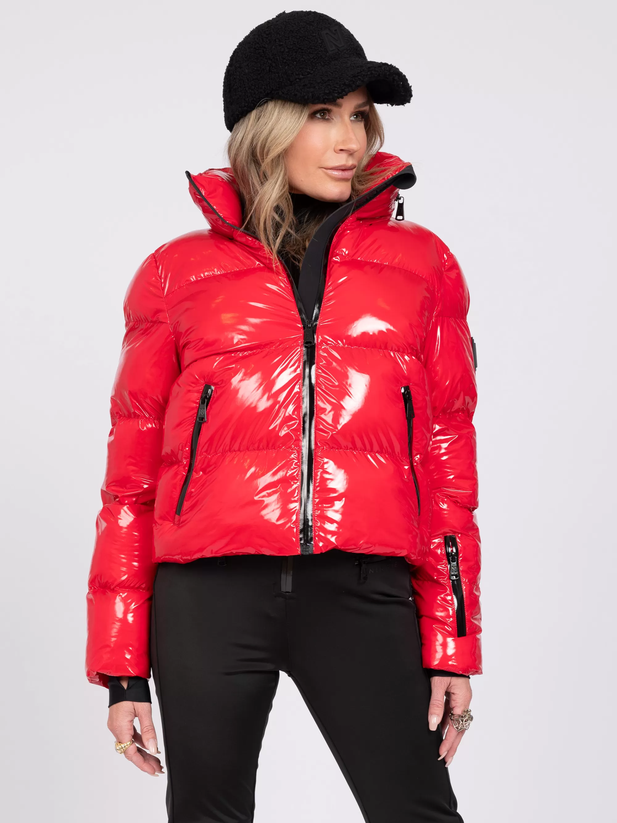 FIFTH HOUSE Skiwear | Jassen & Jacks-Ski jas met metallic look Red