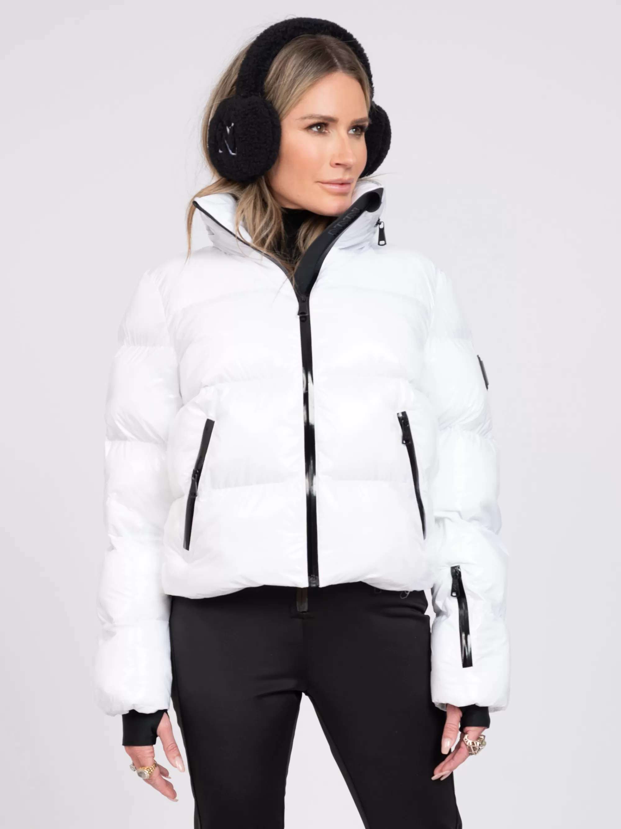 FIFTH HOUSE Jassen & Jacks | Skiwear-Ski jas met metallic look Brightwhite