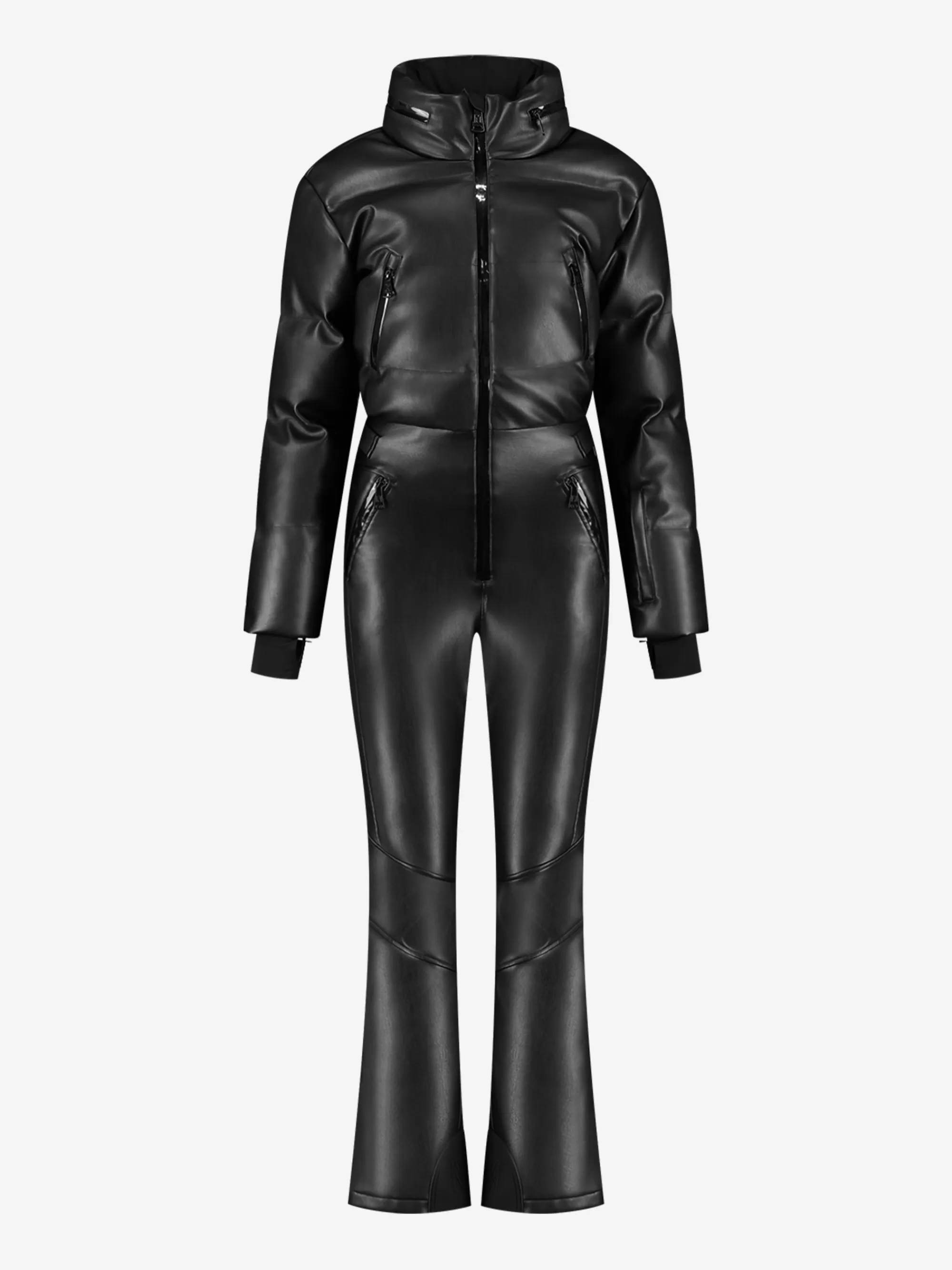 FIFTH HOUSE Skiwear | Jumpsuits-Ski jumpsuit met leren look Black