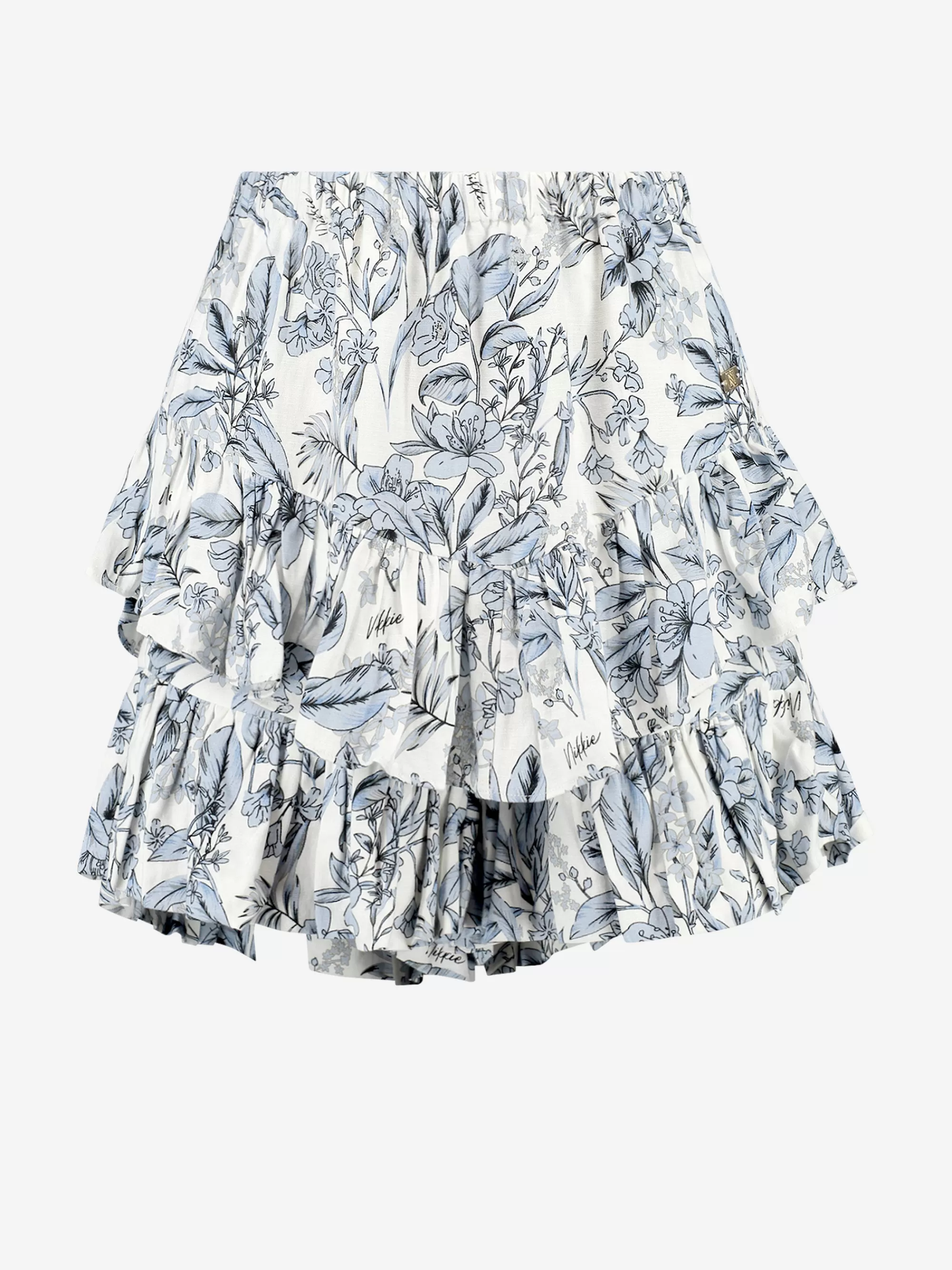 FIFTH HOUSE Rokken-Skort met bloemen print Smokedblue/starwhite