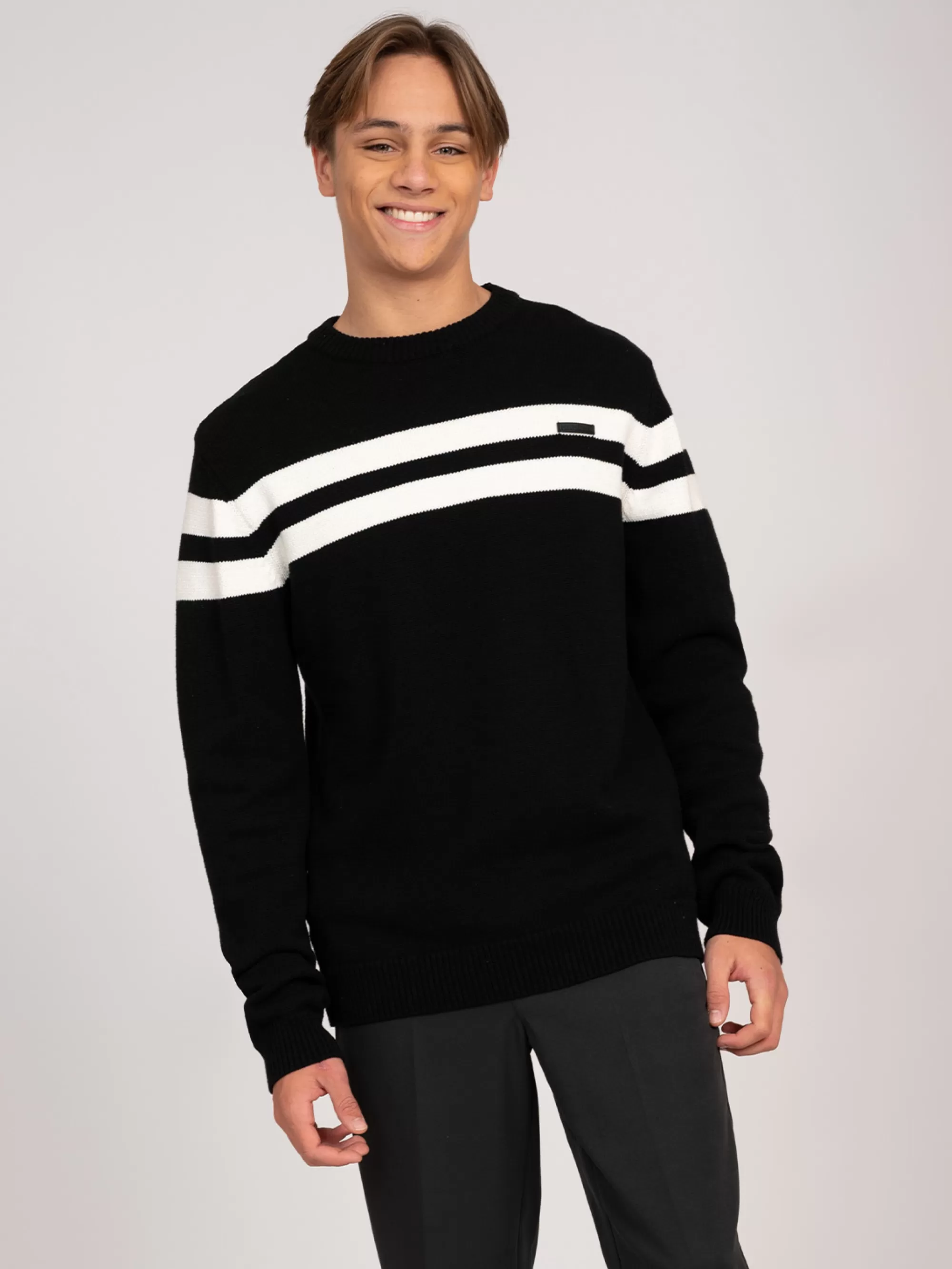 FIFTH HOUSE Truien & Vesten-Sweater met gestreept detail Black