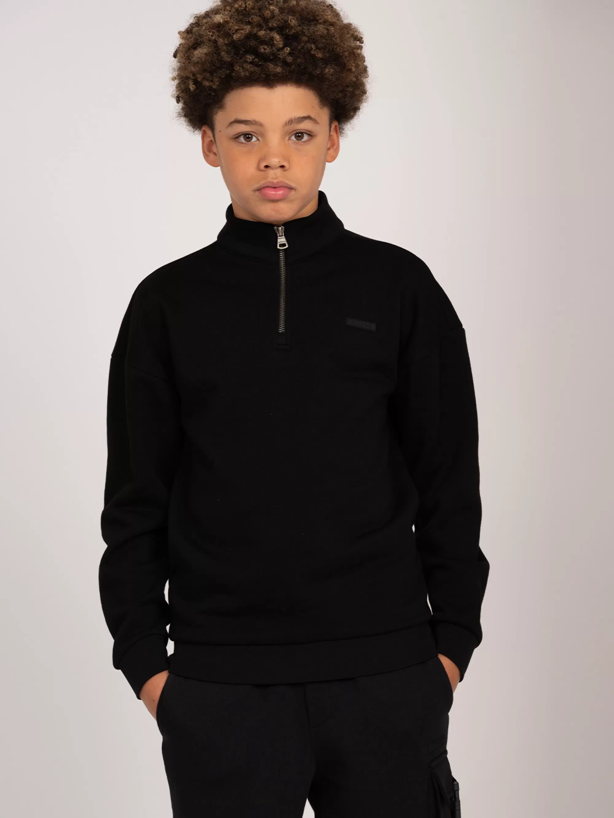 FIFTH HOUSE Truien & Vesten-Sweater met rits Black