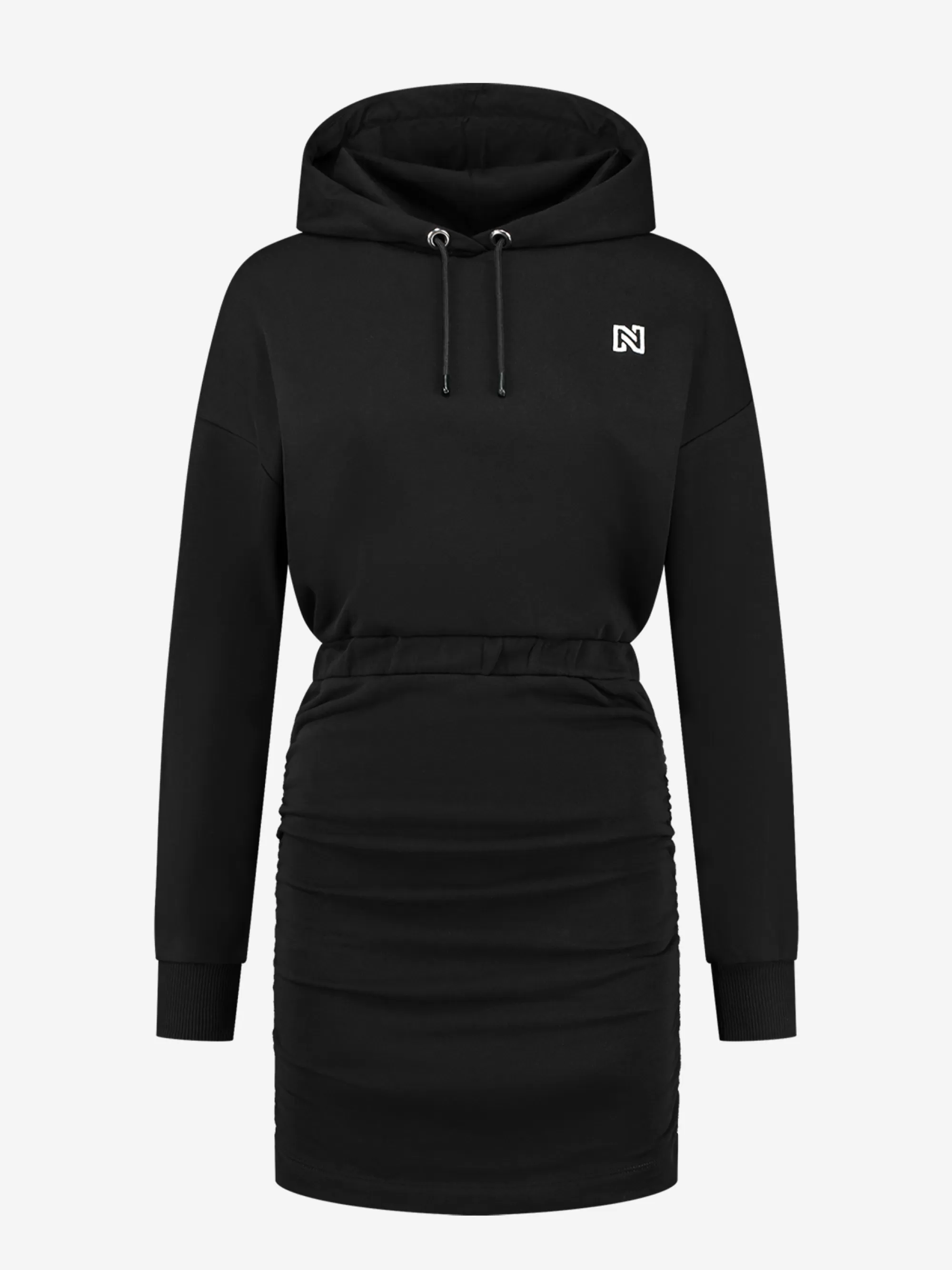 FIFTH HOUSE Jurken-Sweat-jurk met capuchon Black