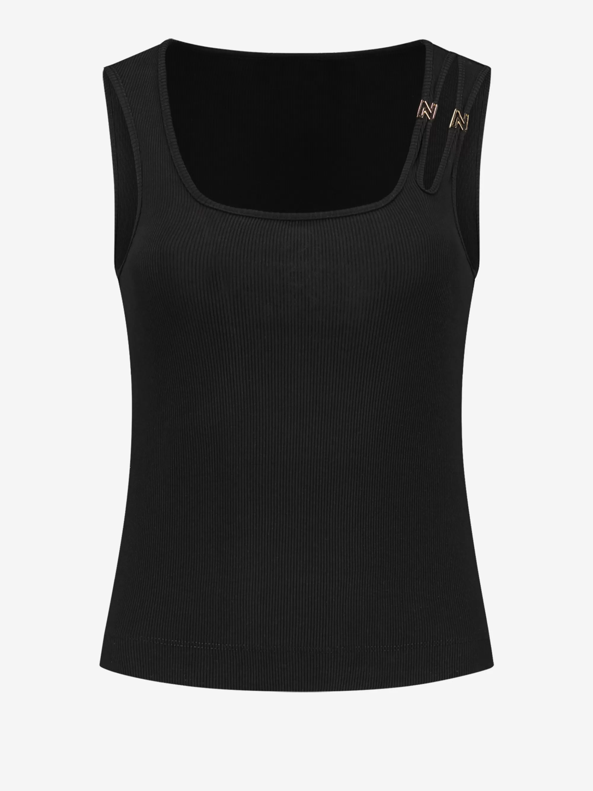 FIFTH HOUSE Tops-Tanktop met schouder detail Black