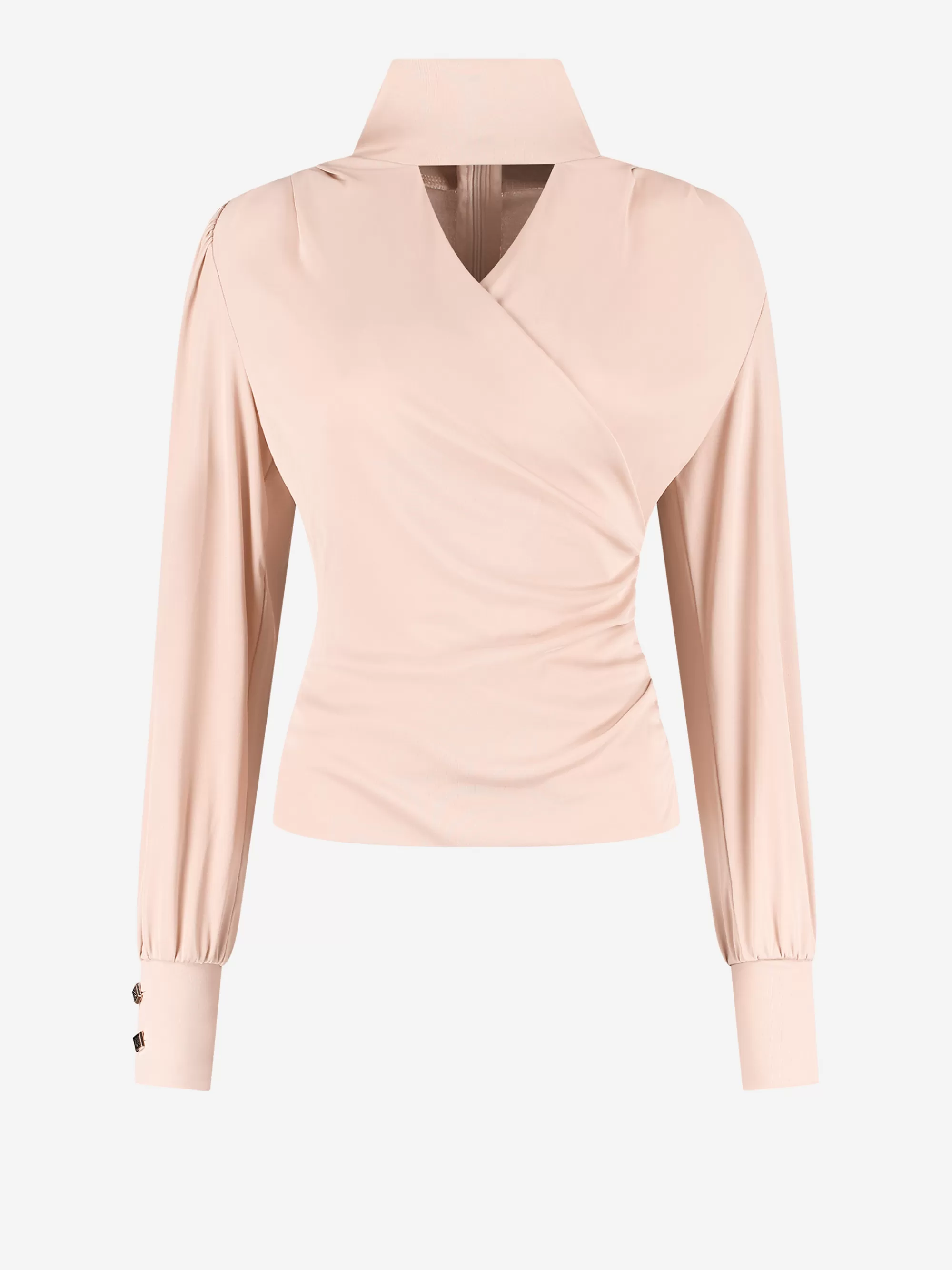 FIFTH HOUSE Tops-Top met col en open detail bij hals Blush