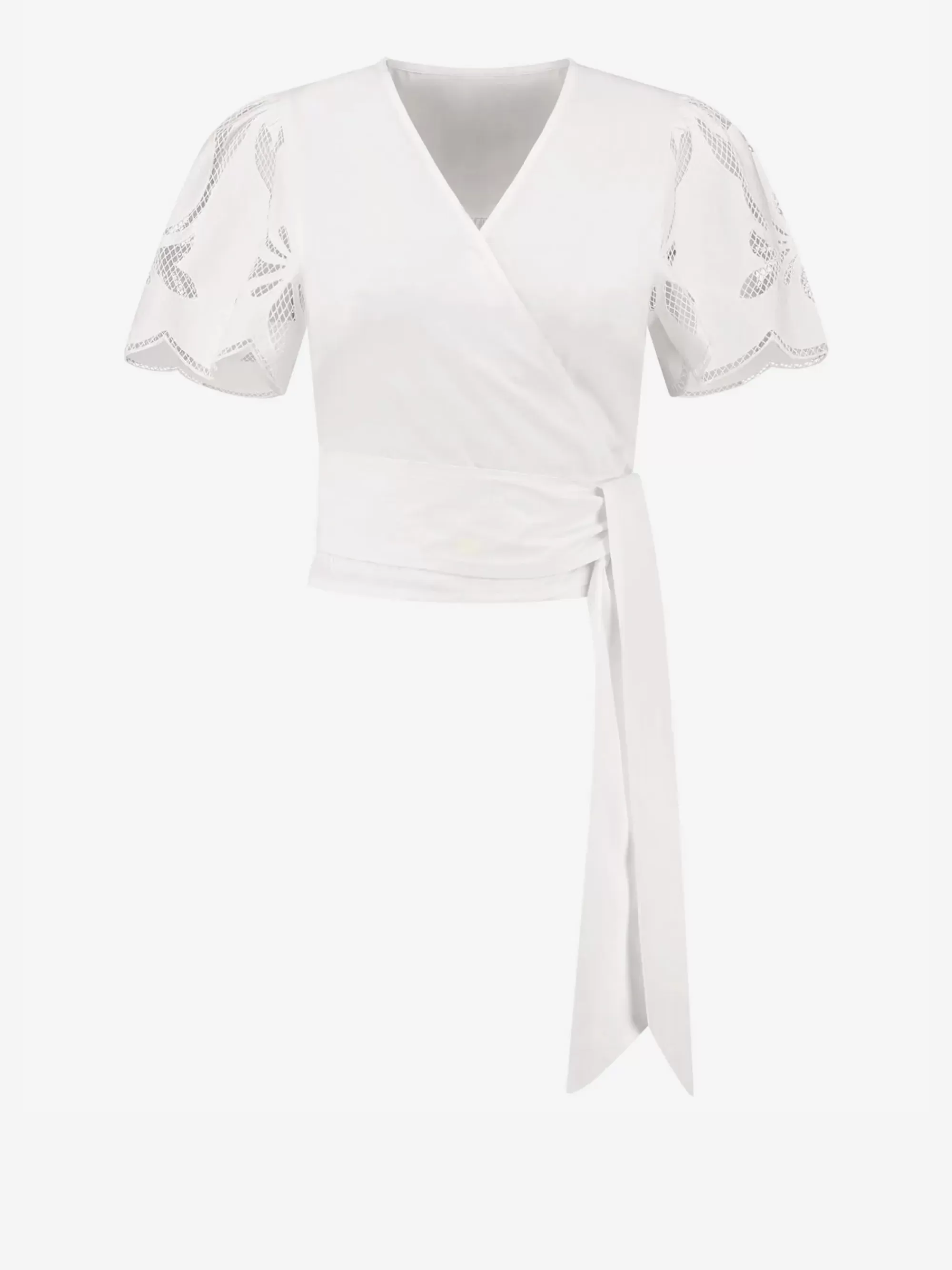 FIFTH HOUSE Blouses | Tops-Top met embroidery Starwhite