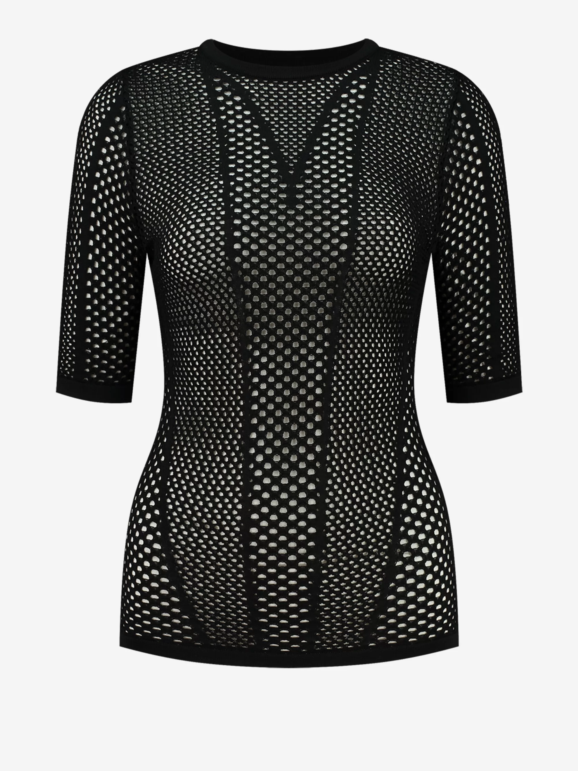 FIFTH HOUSE Tops-Top met mesh Black