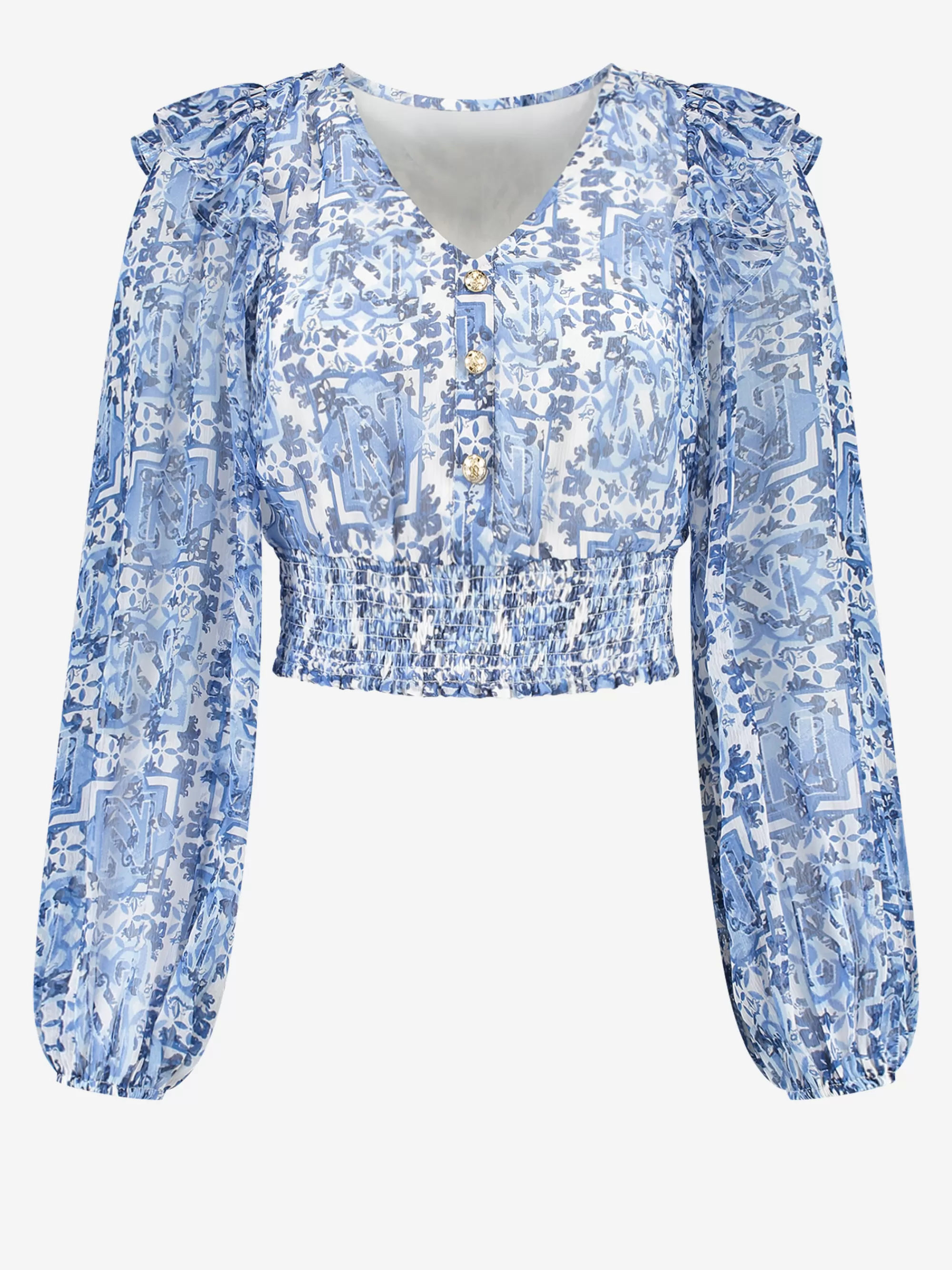 FIFTH HOUSE Tops-Top met print Blue