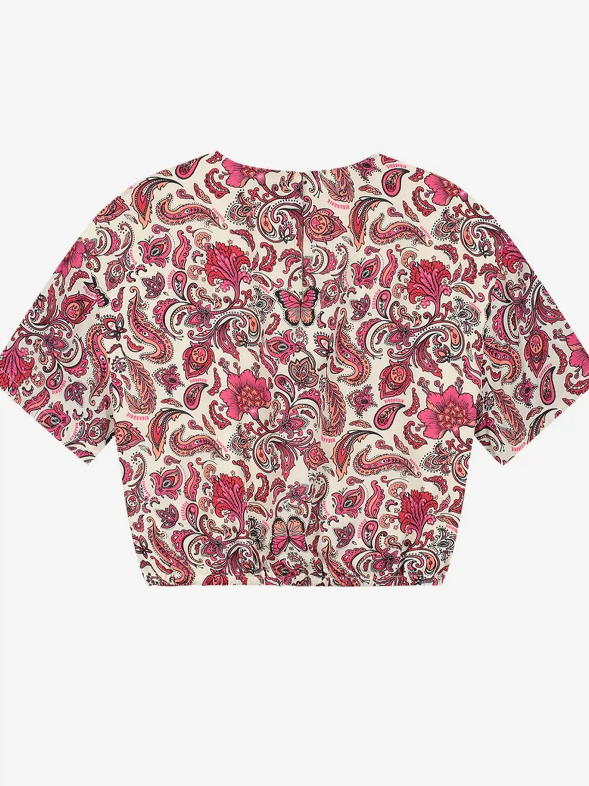 FIFTH HOUSE Tops-Top met print Vibrantorange/fuchsiapop