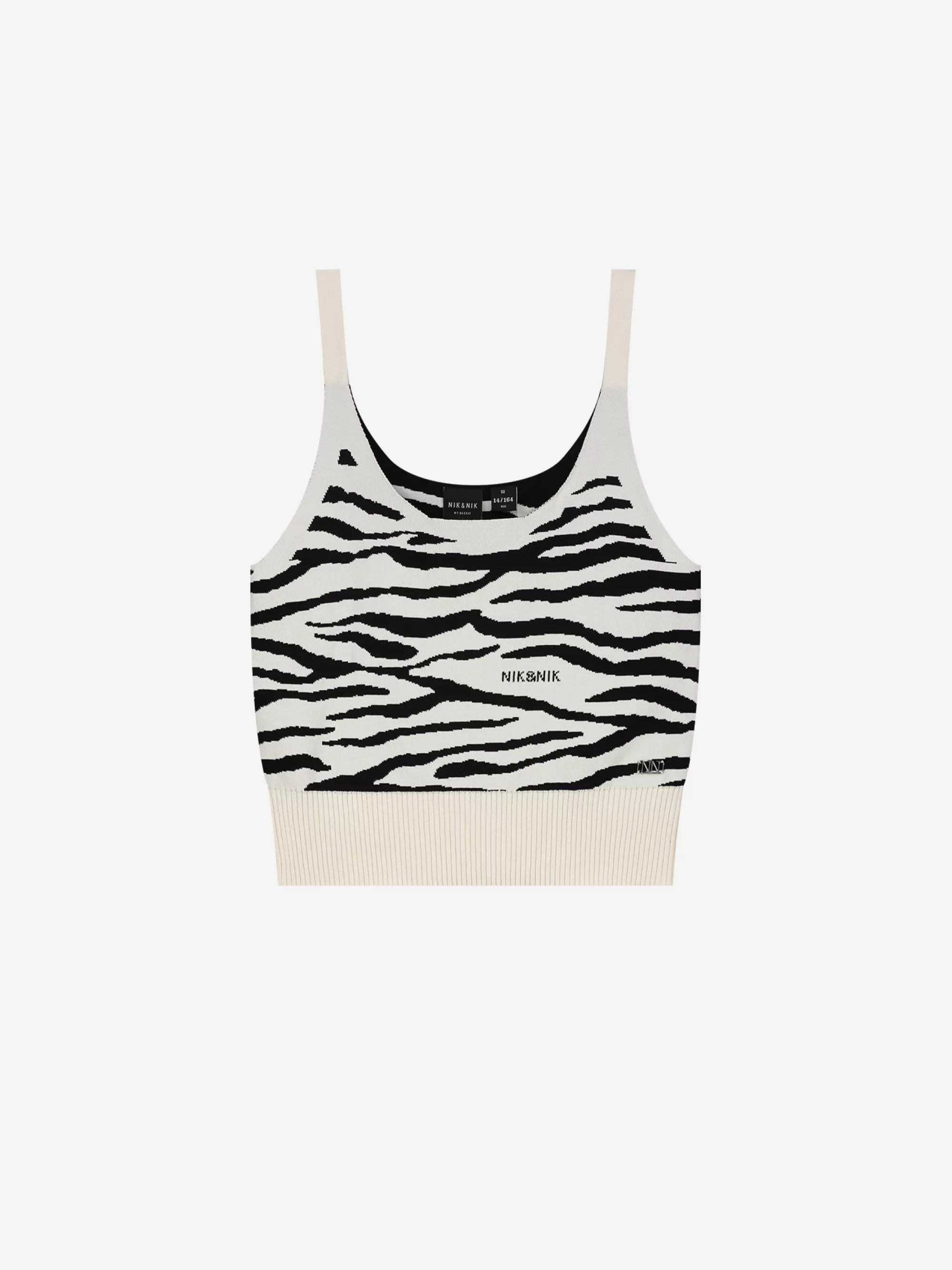 FIFTH HOUSE Tops-Top met zebra print Kit