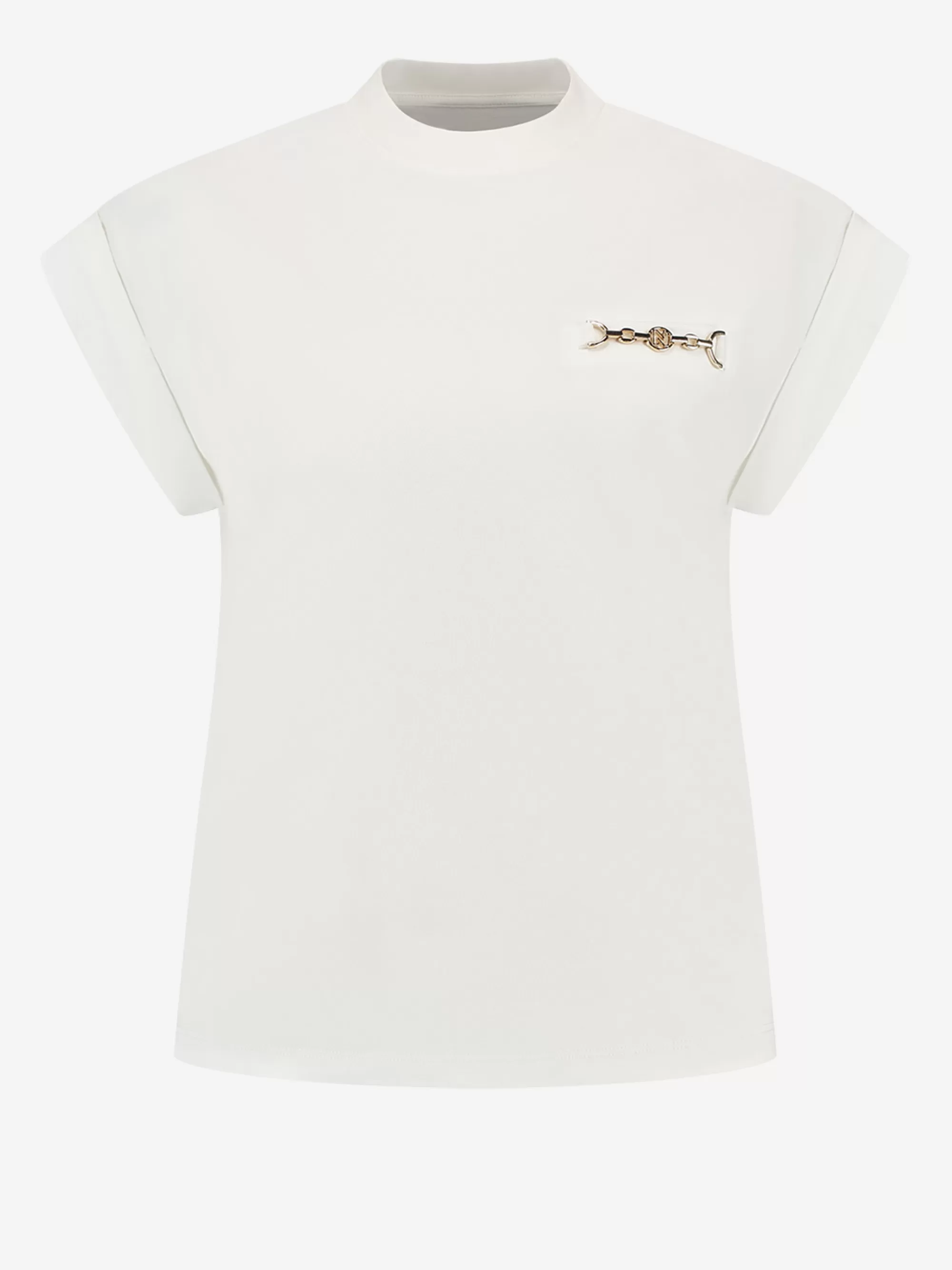 FIFTH HOUSE T-shirts-T-shirt met boxy fit Starwhite