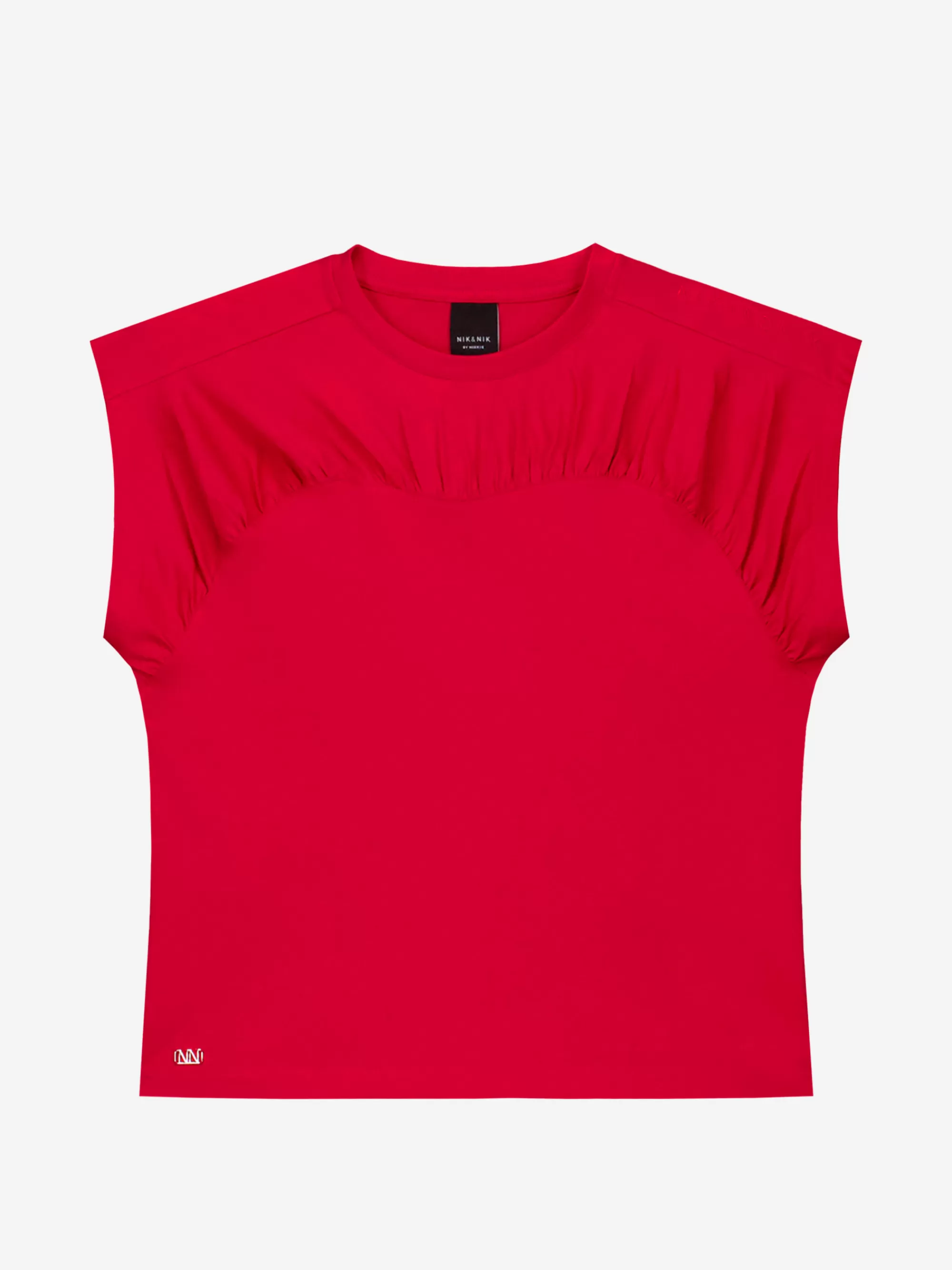 FIFTH HOUSE Tops-T-shirt met boxy fit Rubyred