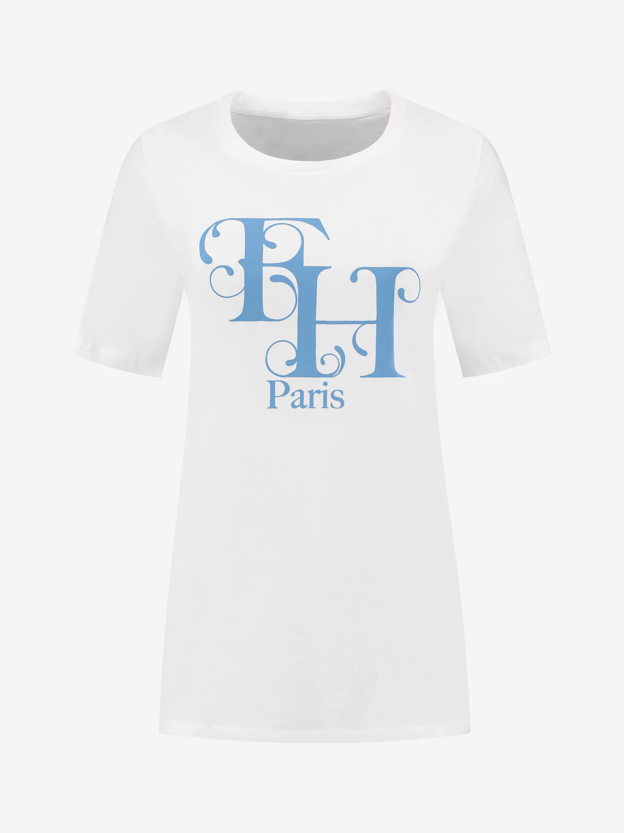 FIFTH HOUSE T-shirts-T-shirt met FH-logo Starwhite/airblue