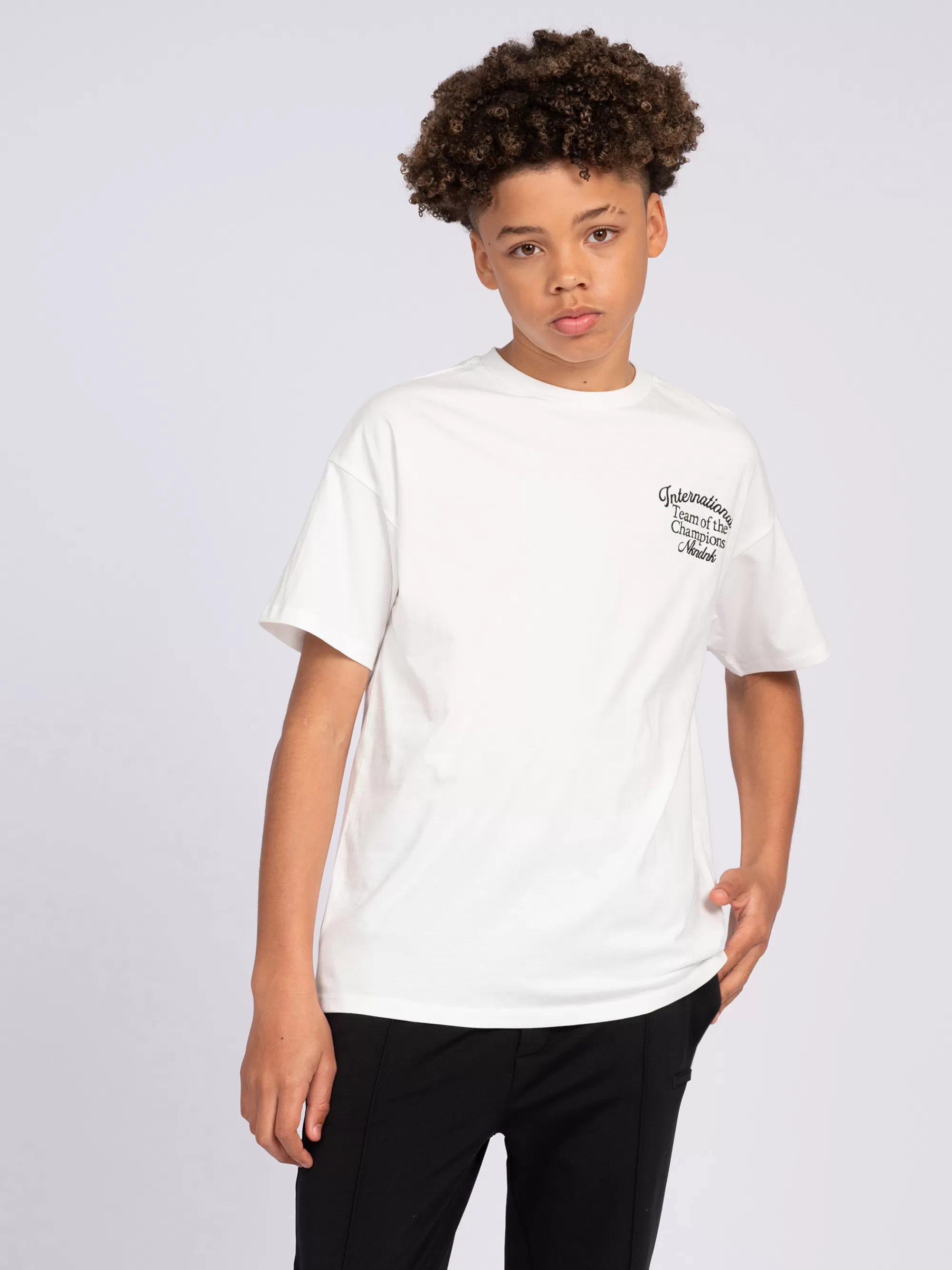 FIFTH HOUSE T-shirts & Polos-T-shirt met geborduurde tekst Offwhite