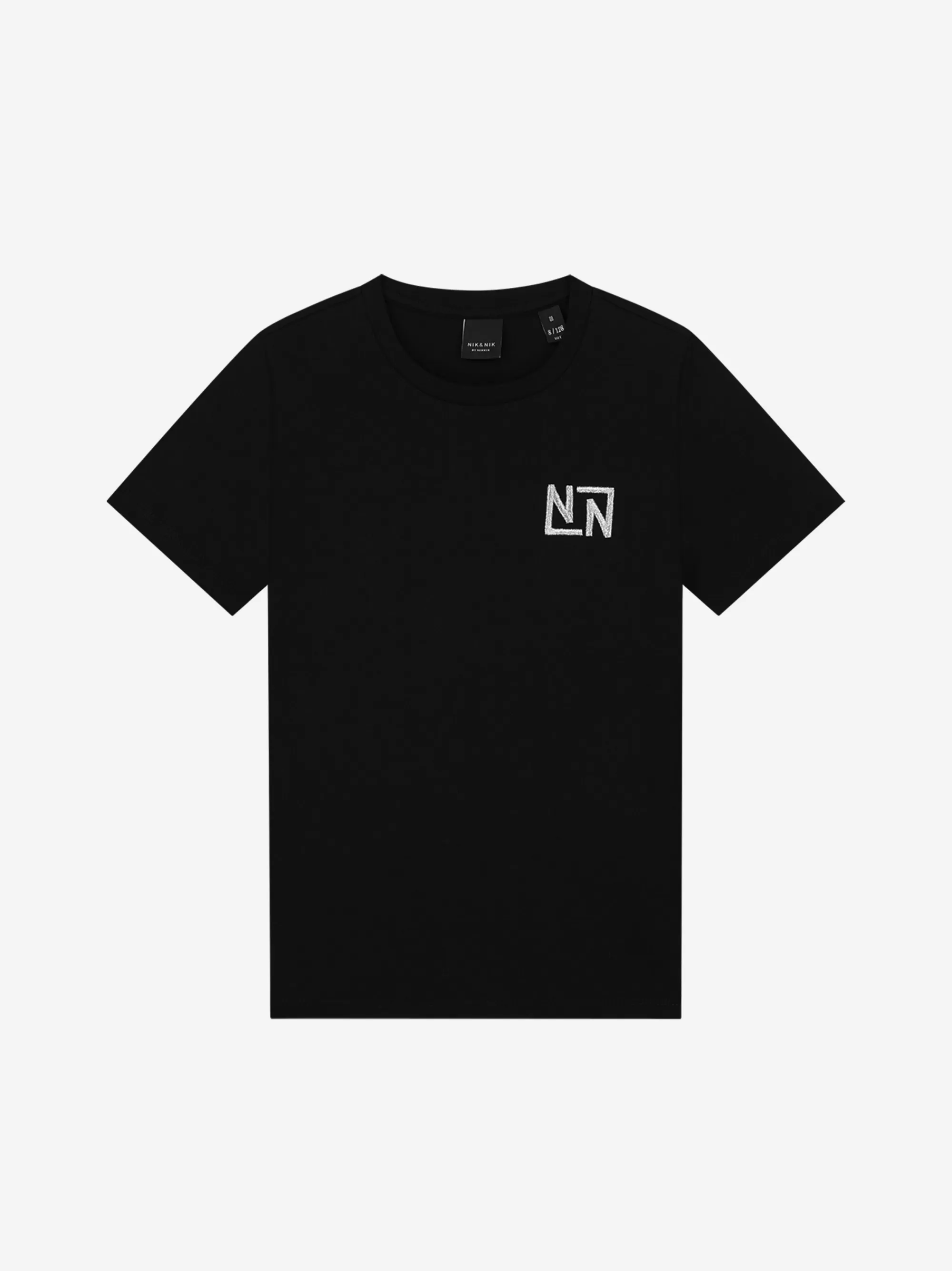 FIFTH HOUSE T-shirts-T-shirt met klein NN logo Black