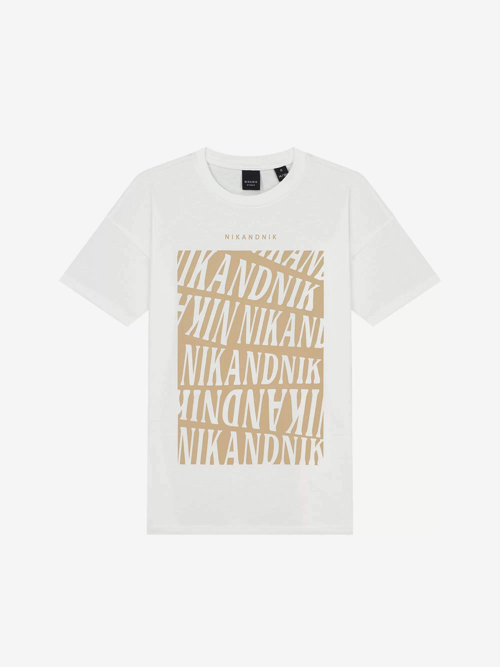 FIFTH HOUSE T-shirts-T-shirt met NIKANDNIK logo Offwhite