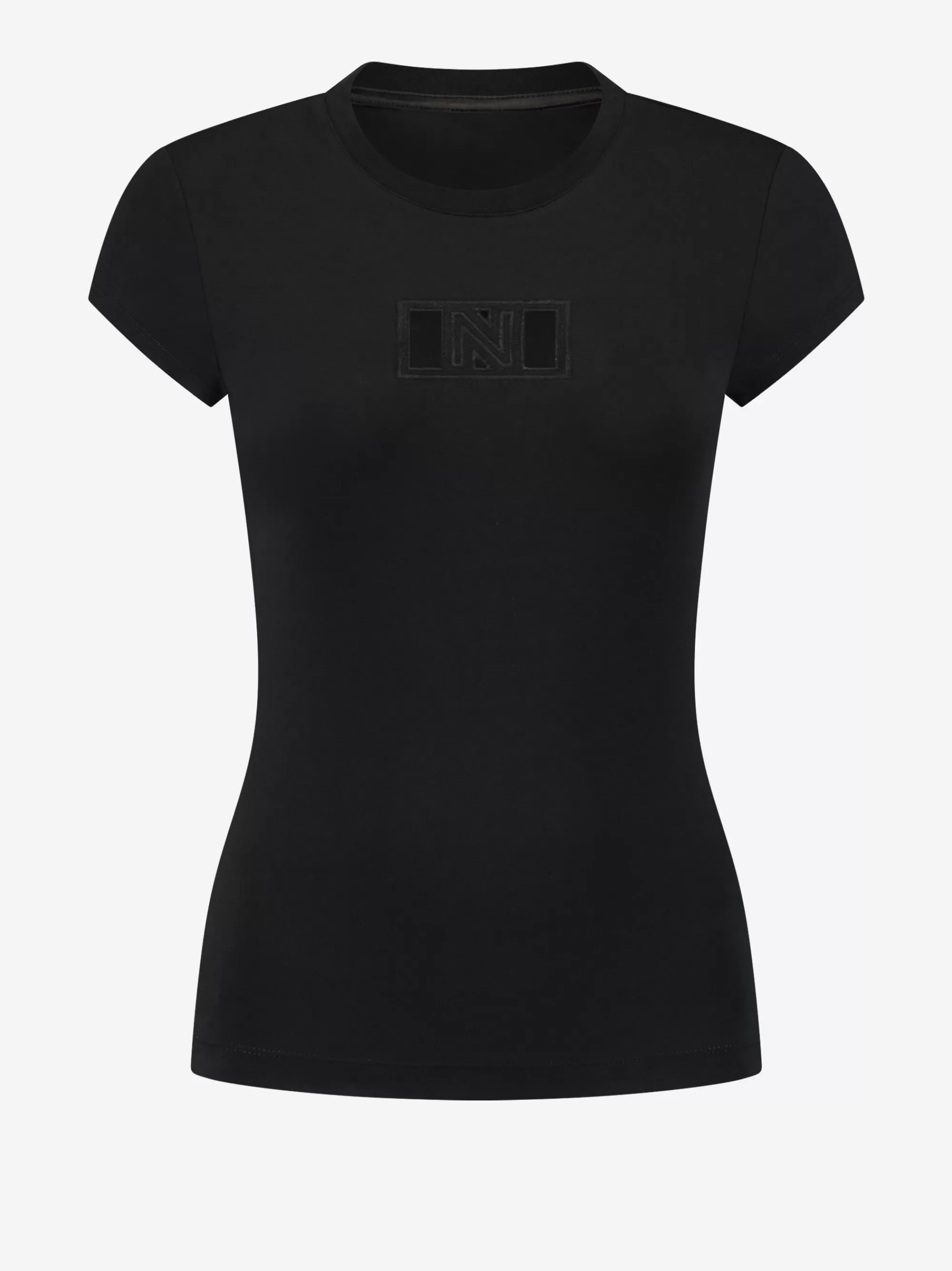 FIFTH HOUSE T-shirts-T-shirt met N-logo Black