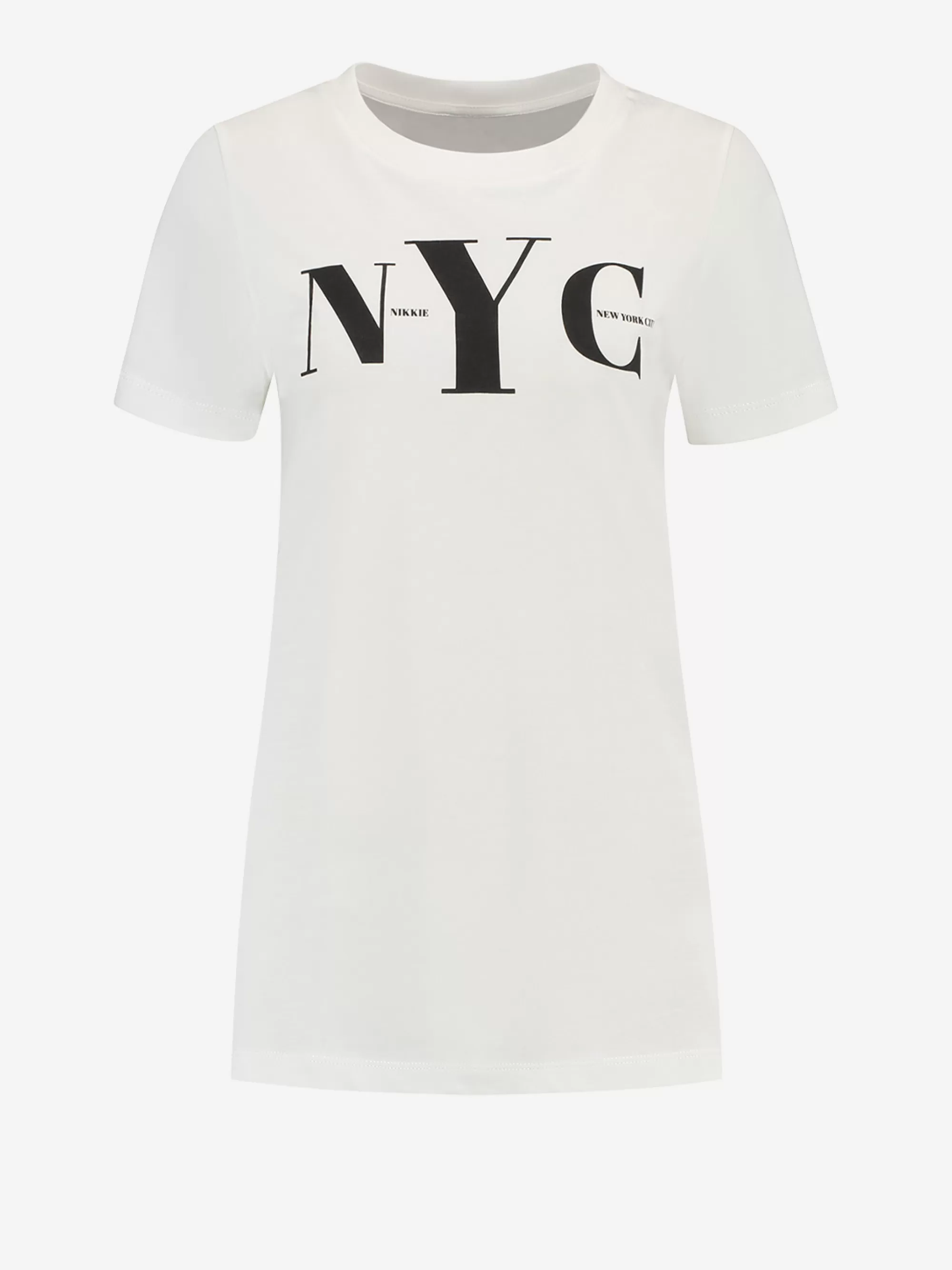 FIFTH HOUSE T-shirts-T-shirt met NYC print Starwhite