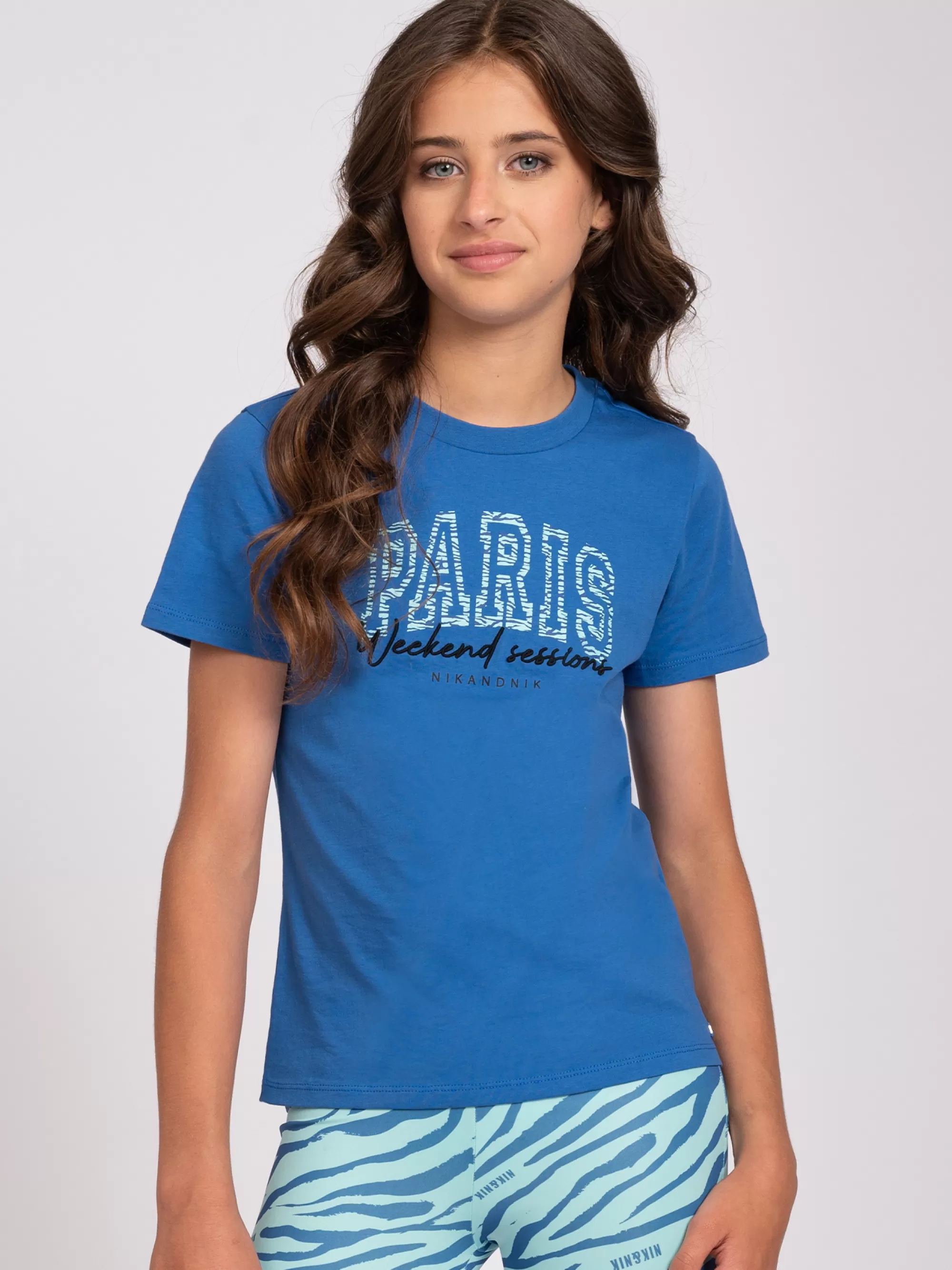 FIFTH HOUSE T-shirts-T-shirt met paris print Nauticalblue