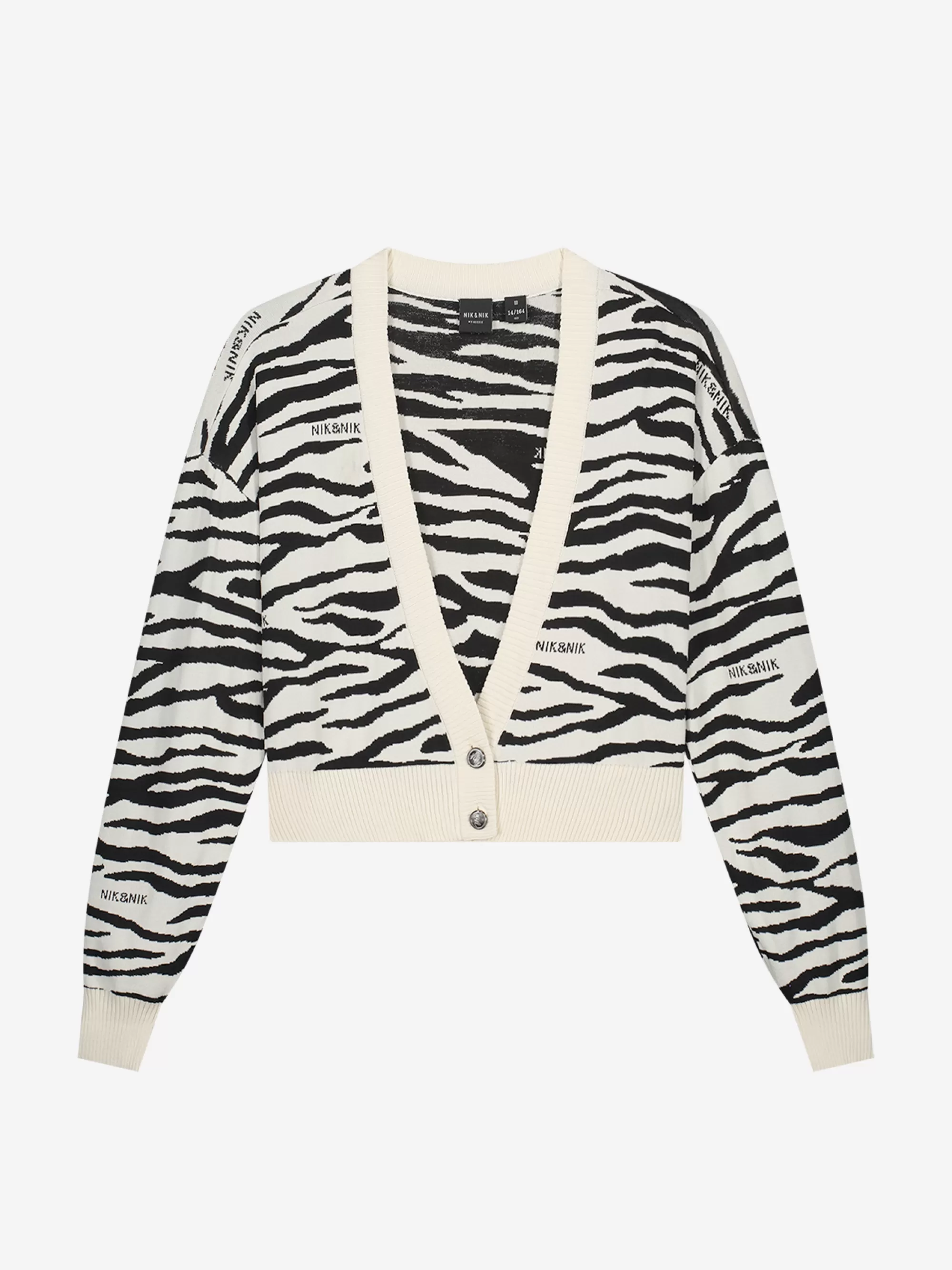 FIFTH HOUSE Truien & Vesten-Vest met zebra strepen Kit