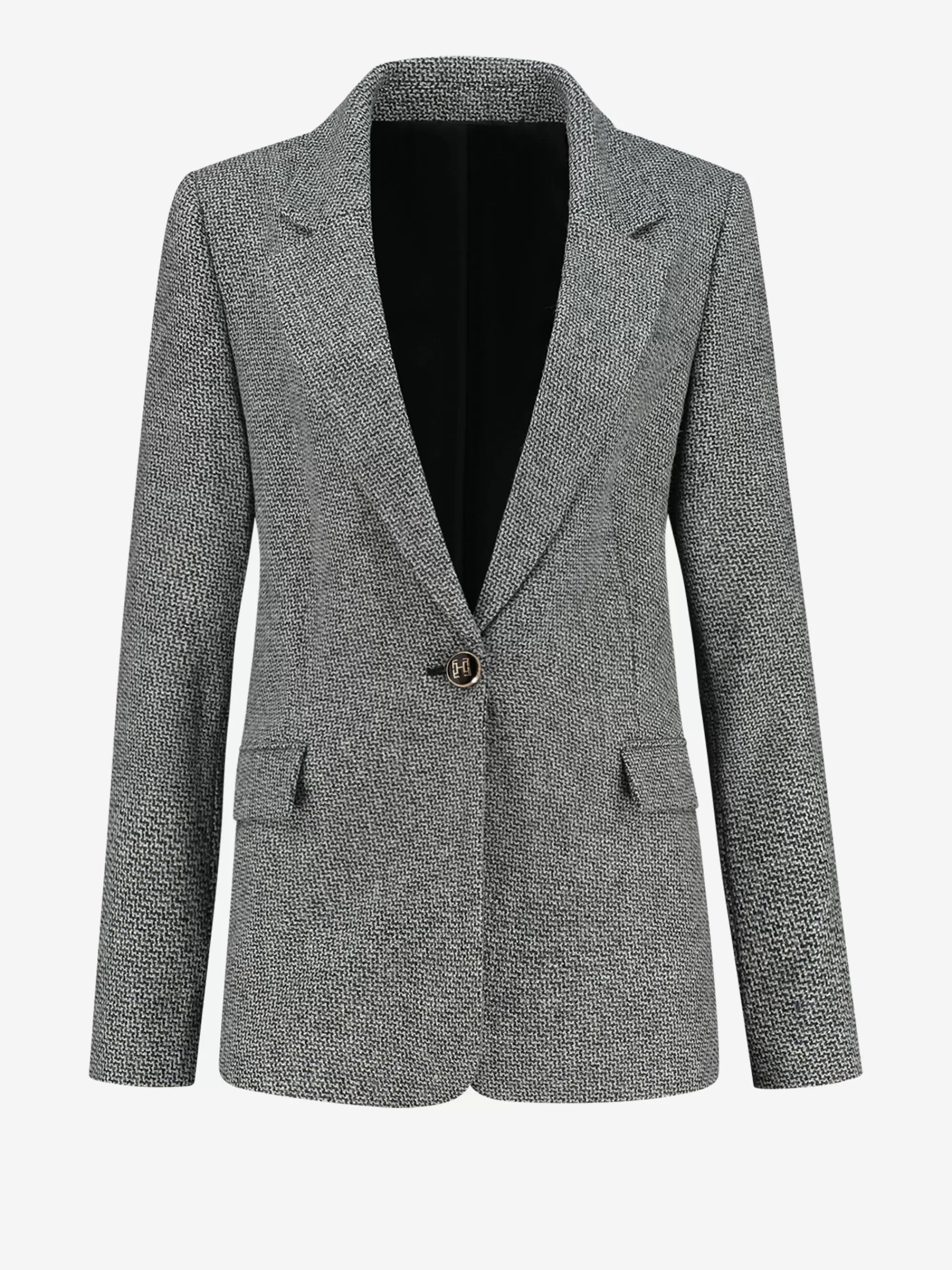 FIFTH HOUSE Blazers & Gilets-Visgraat blazer Salt&pepper