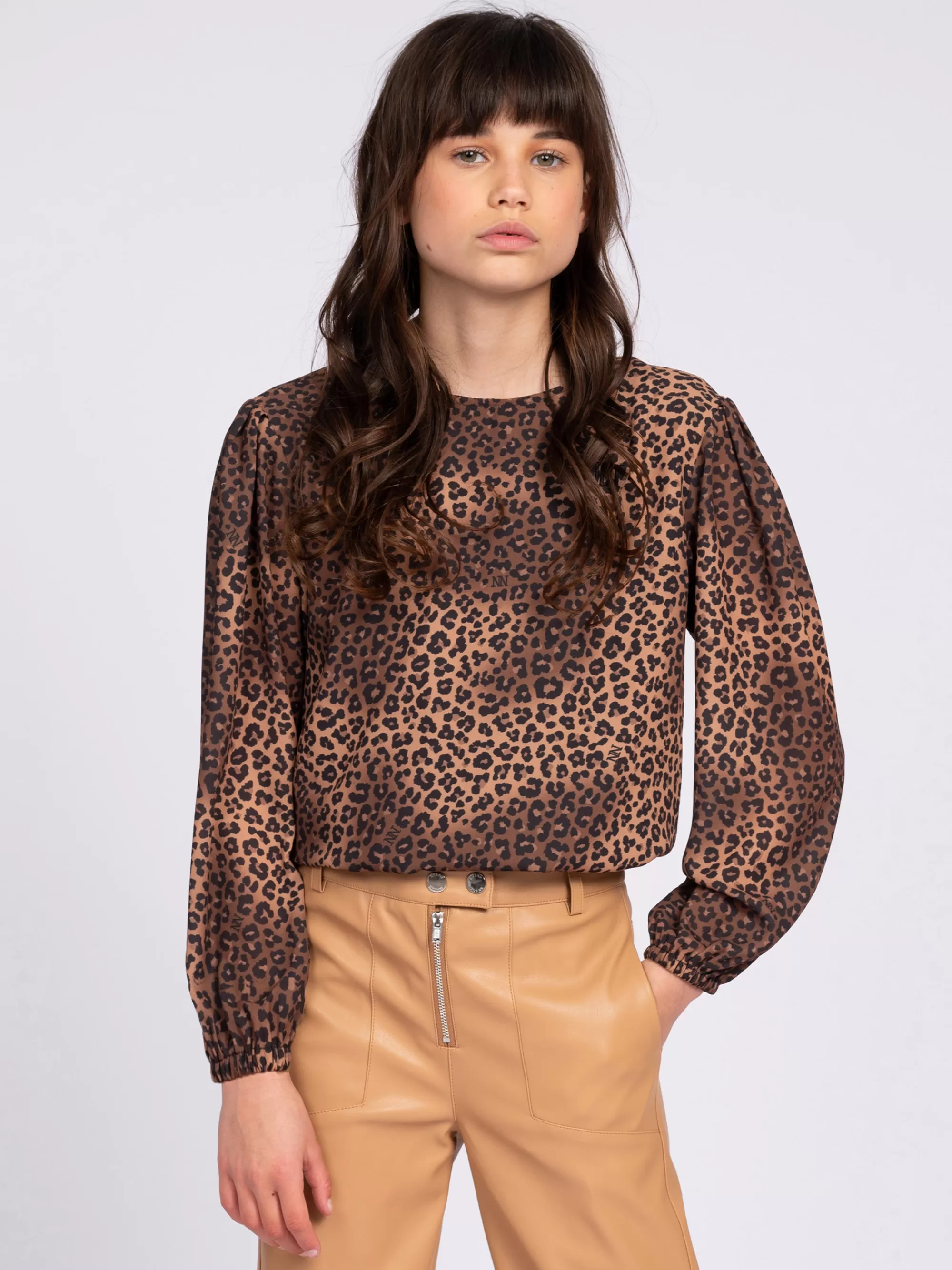 FIFTH HOUSE Sets & Co-ords | Blouses & Overhemden-Wijdvallende blouse met panterprint Mountainlion