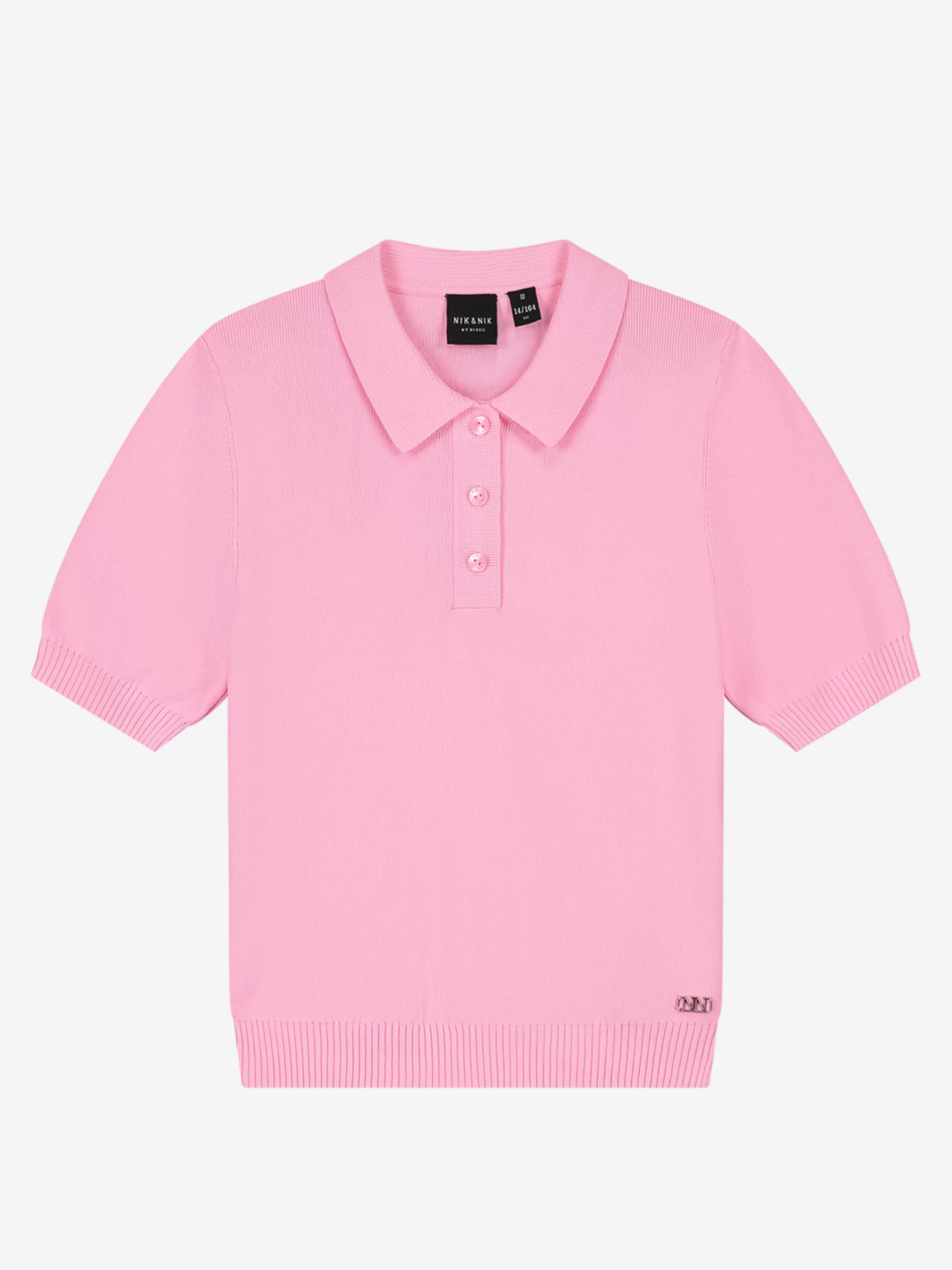 FIFTH HOUSE T-shirts-Zachte polo met elastieken taillenband Pinklemonade